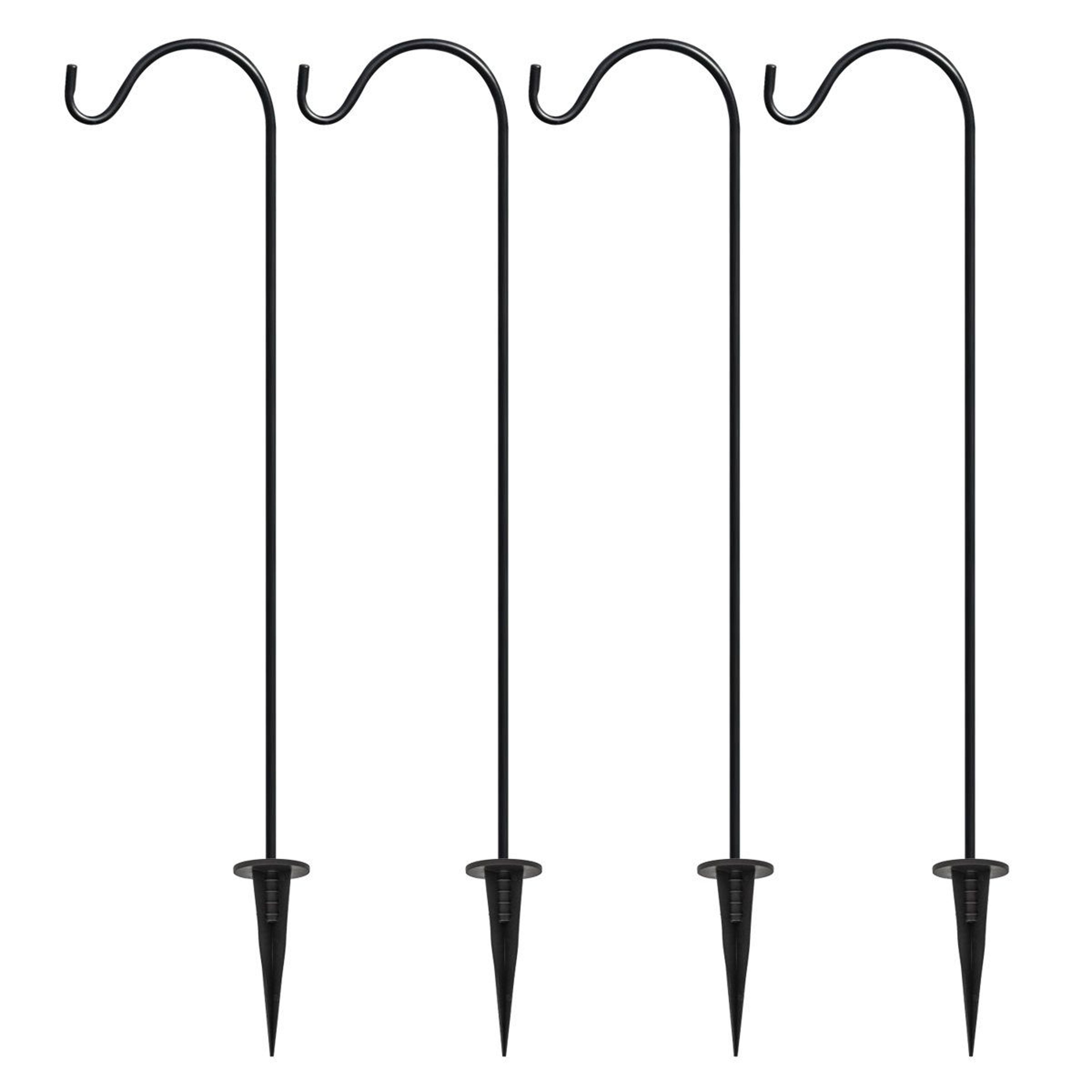 Sorbus Shepherd Hooks Garden Plant Hanger Set Of 4 For Outdoor Decor 6
