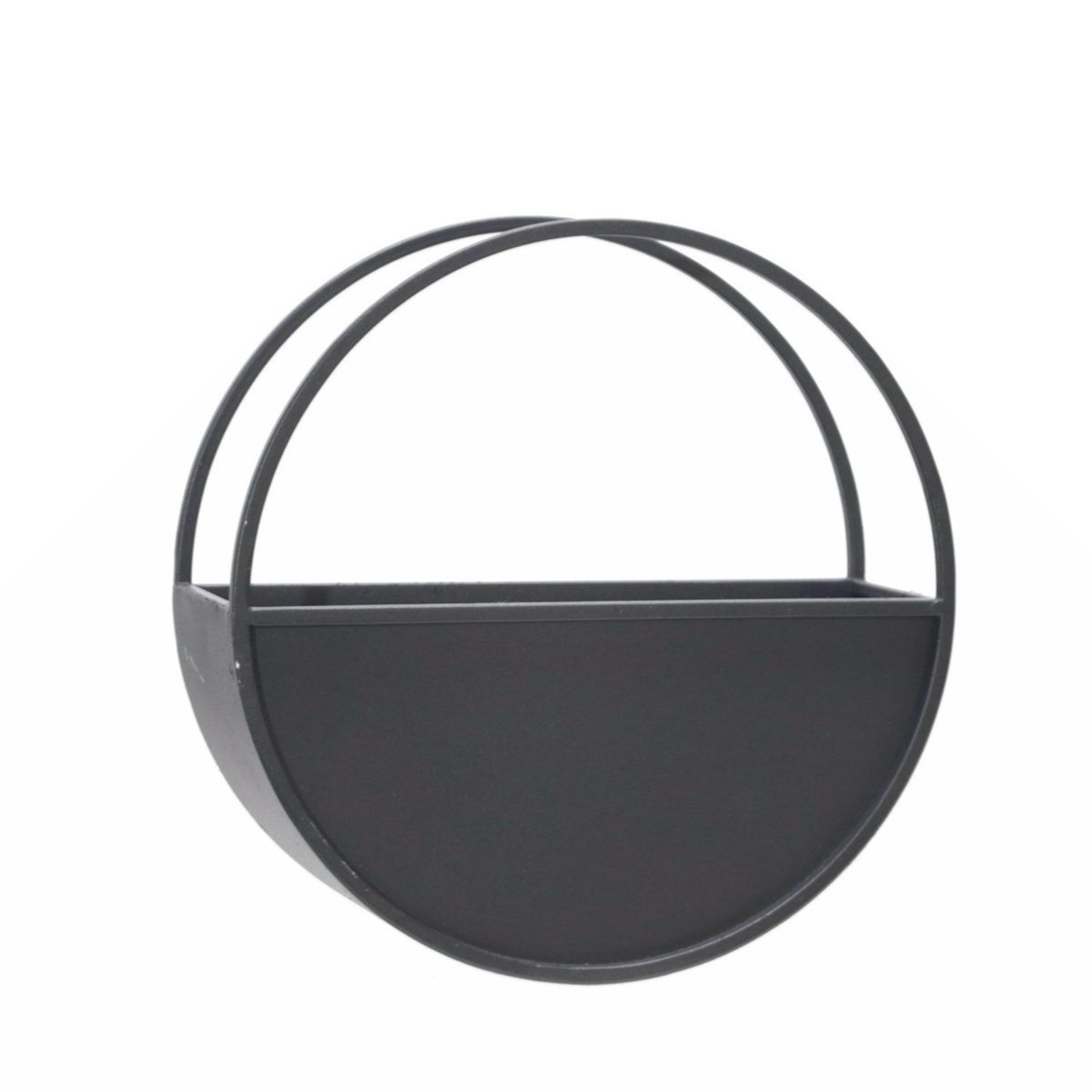 Metal Wall Planter Set Of 2 Black Iron Hanging Planters 4