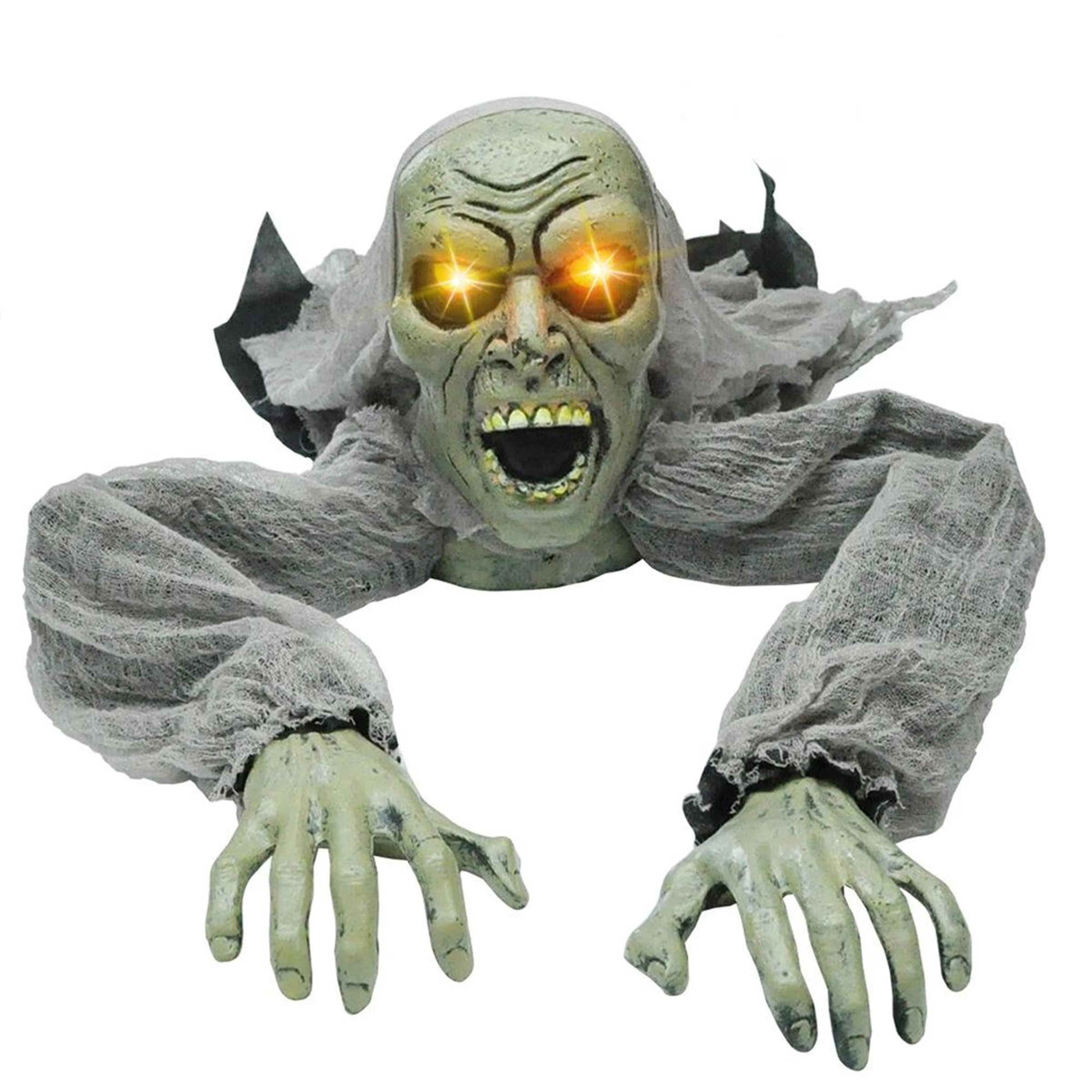 animated halloween groundbreaker zombie with sound and flashing eyes