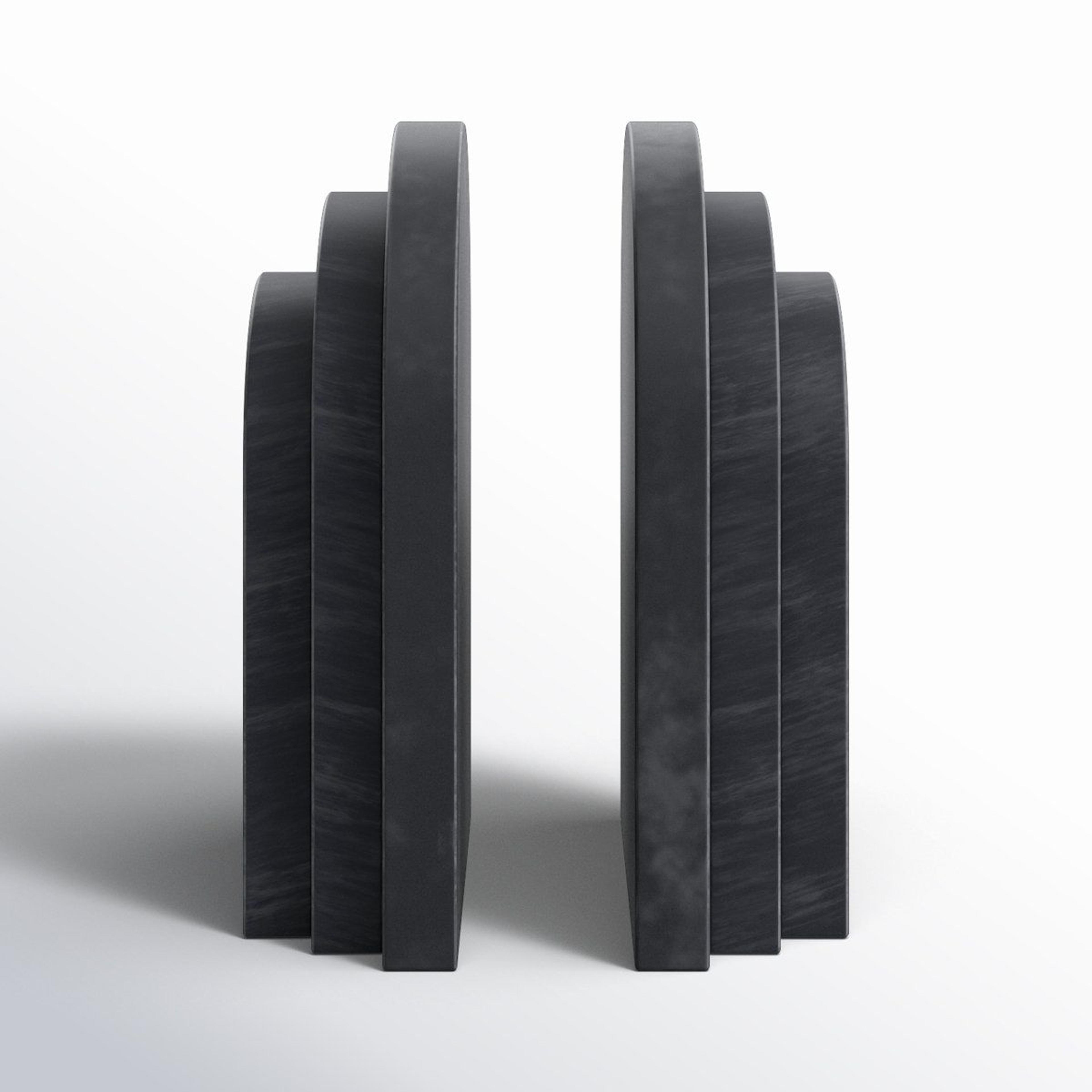 modern marble arch bookends set of 2