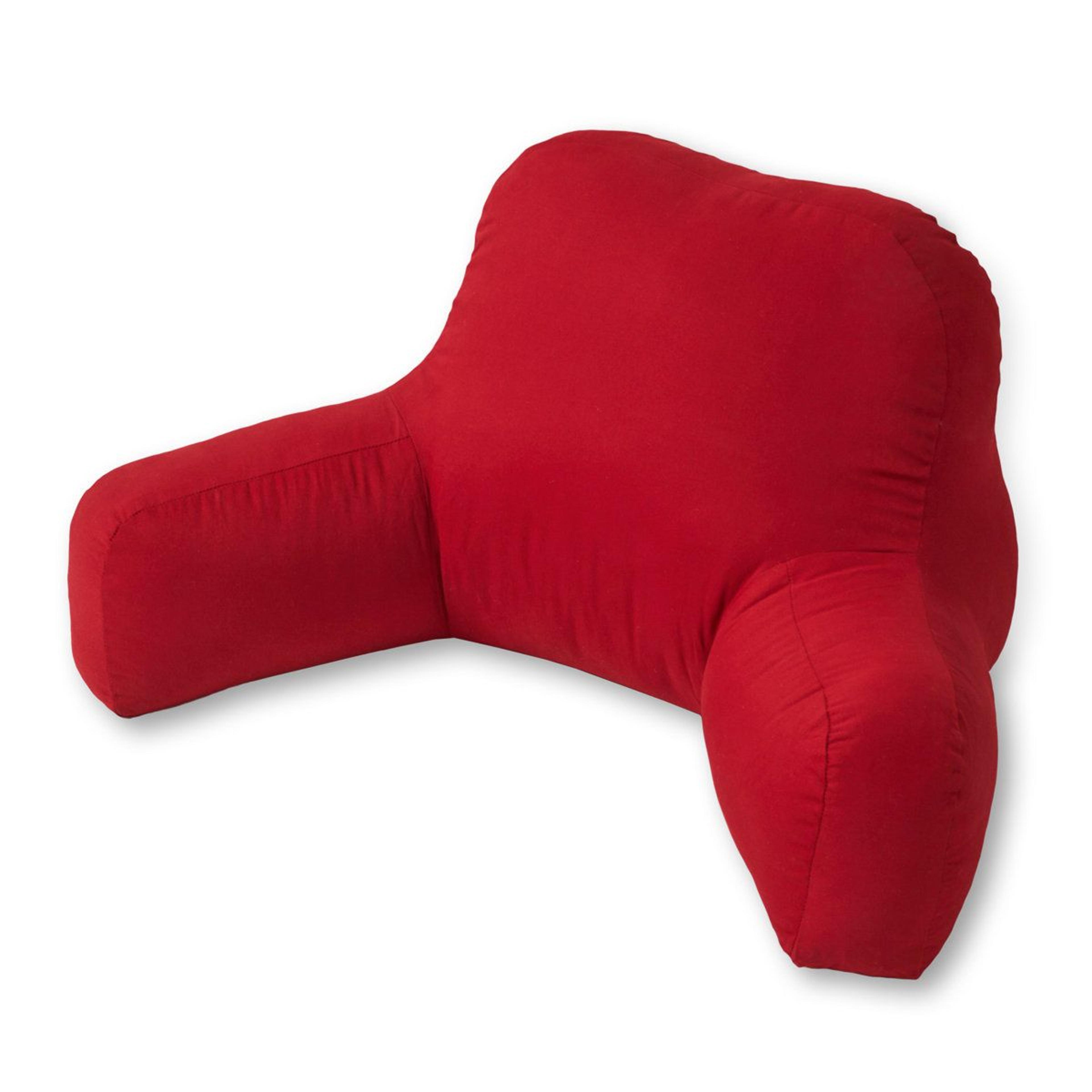 hyatt cotton bedrest pillow reading pillow with arms for bed