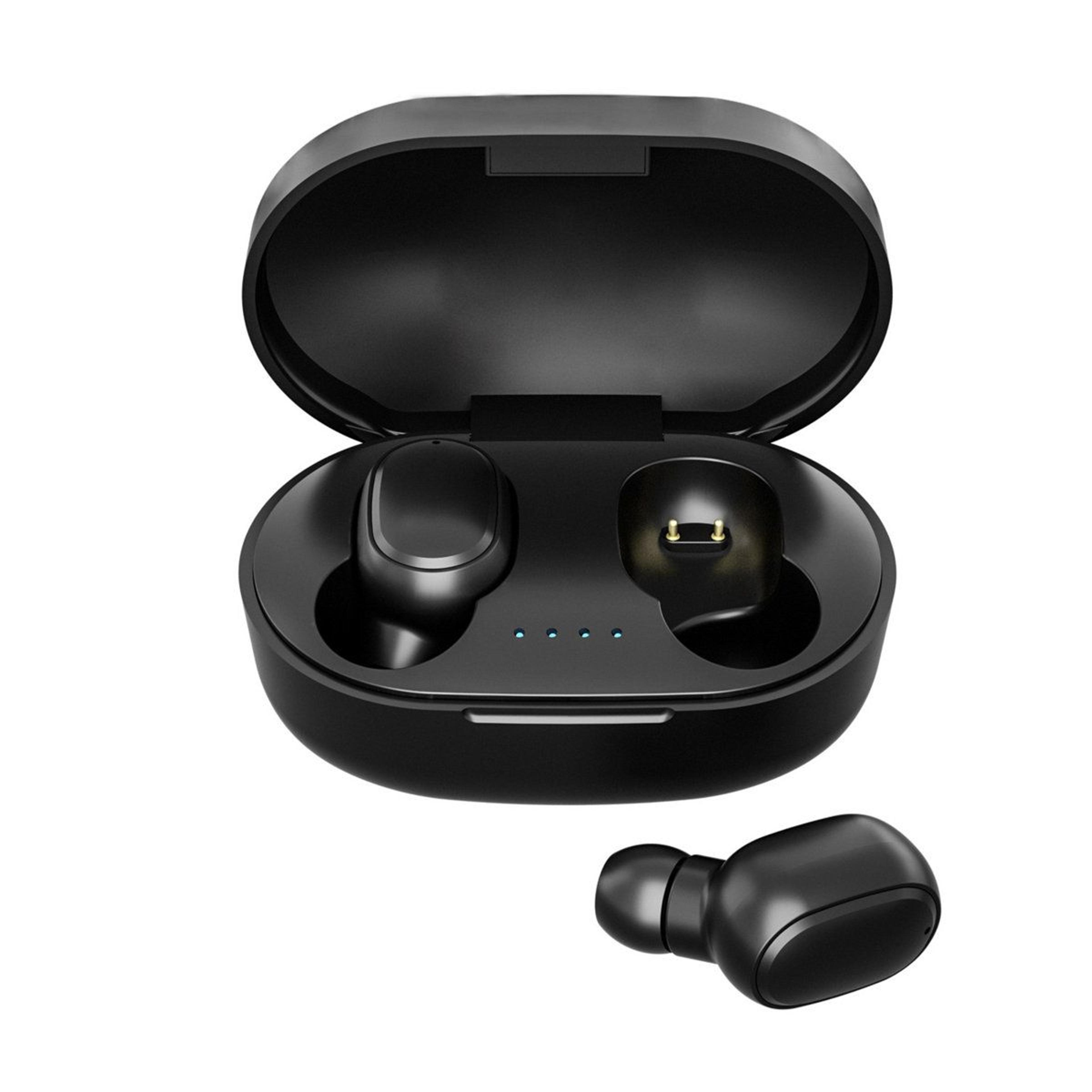 wireless bluetooth earbuds with charging case touch control noise reduction and power display