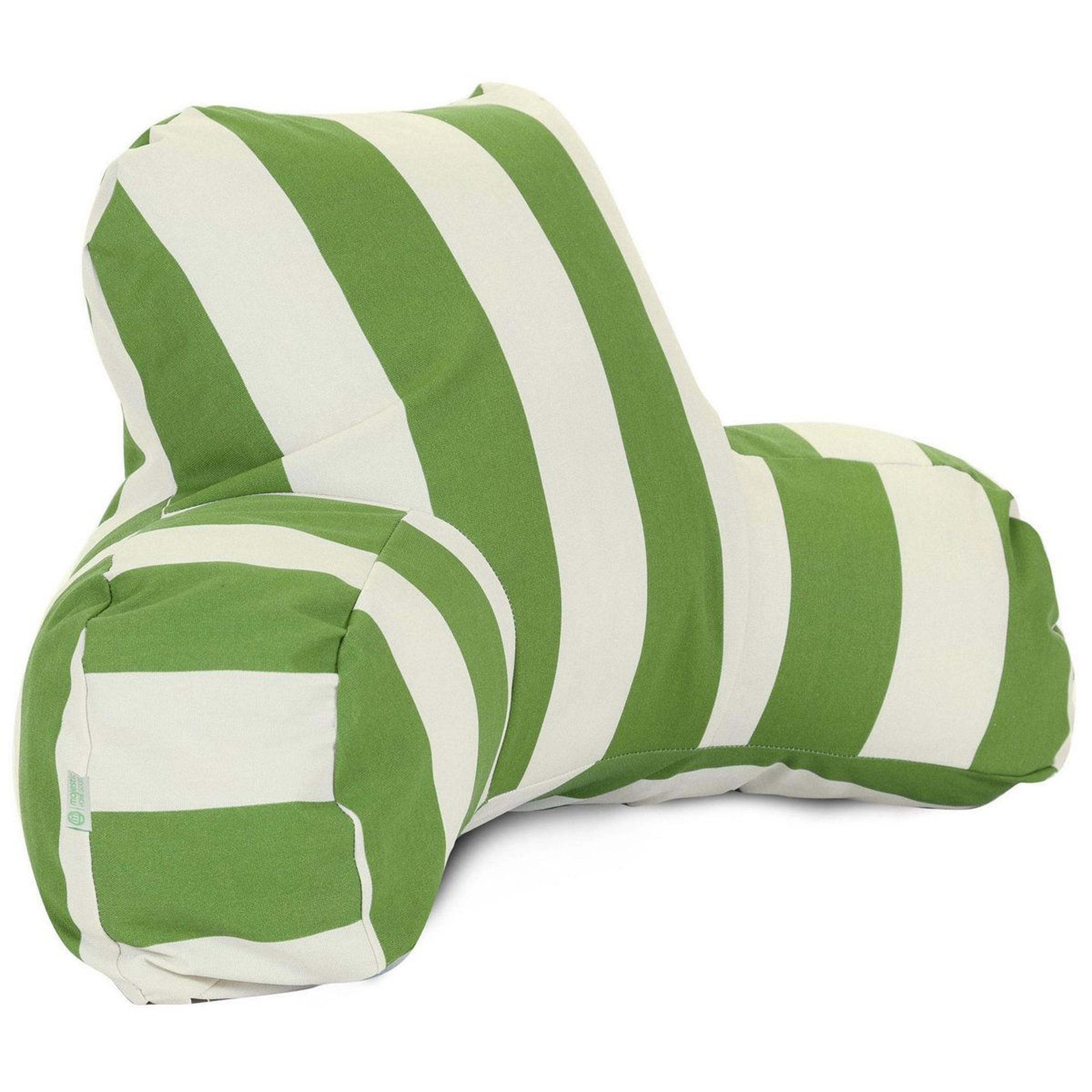 majestic home goods vertical stripe indoor outdoor reading backrest pillow