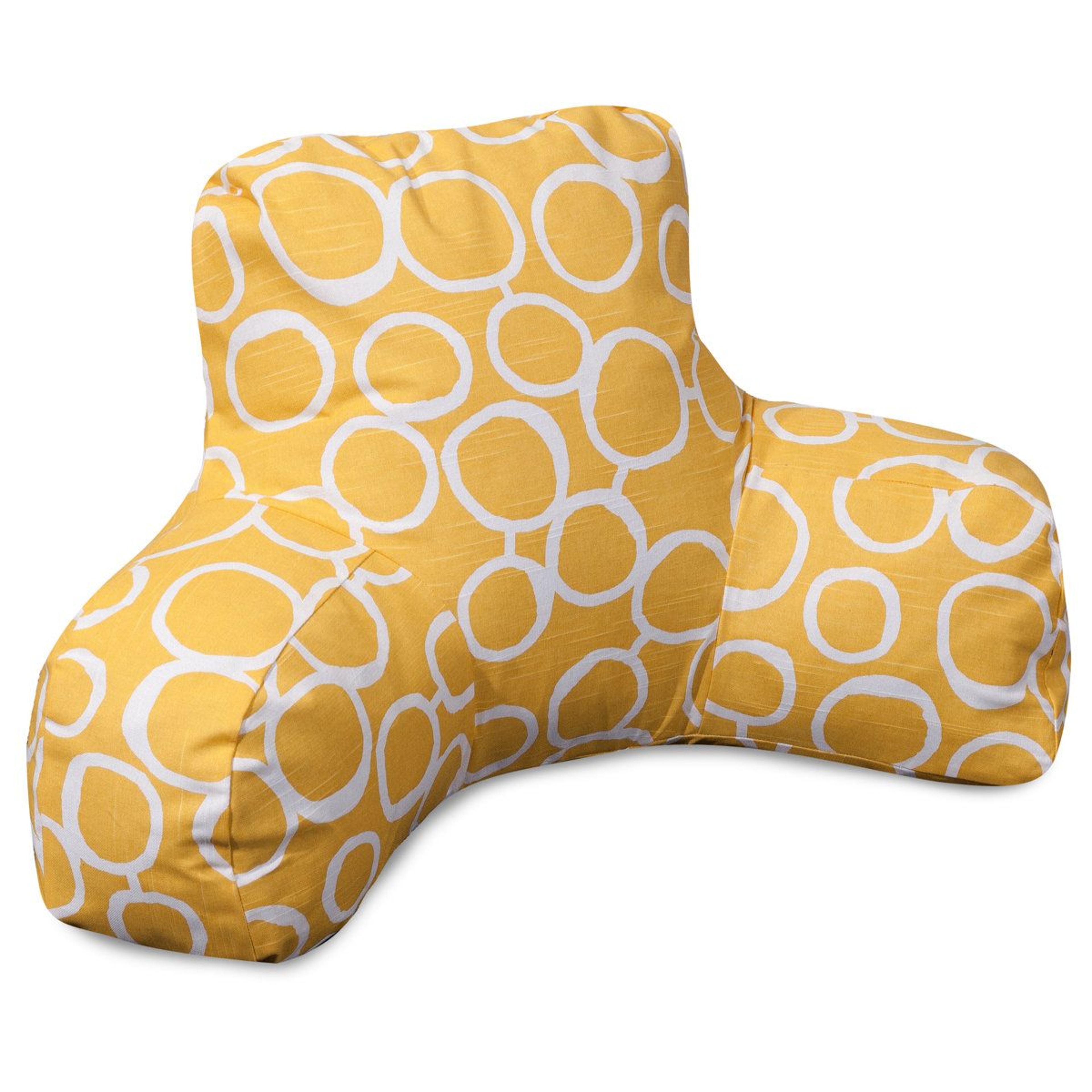fusion geometric cotton reversible backrest pillow