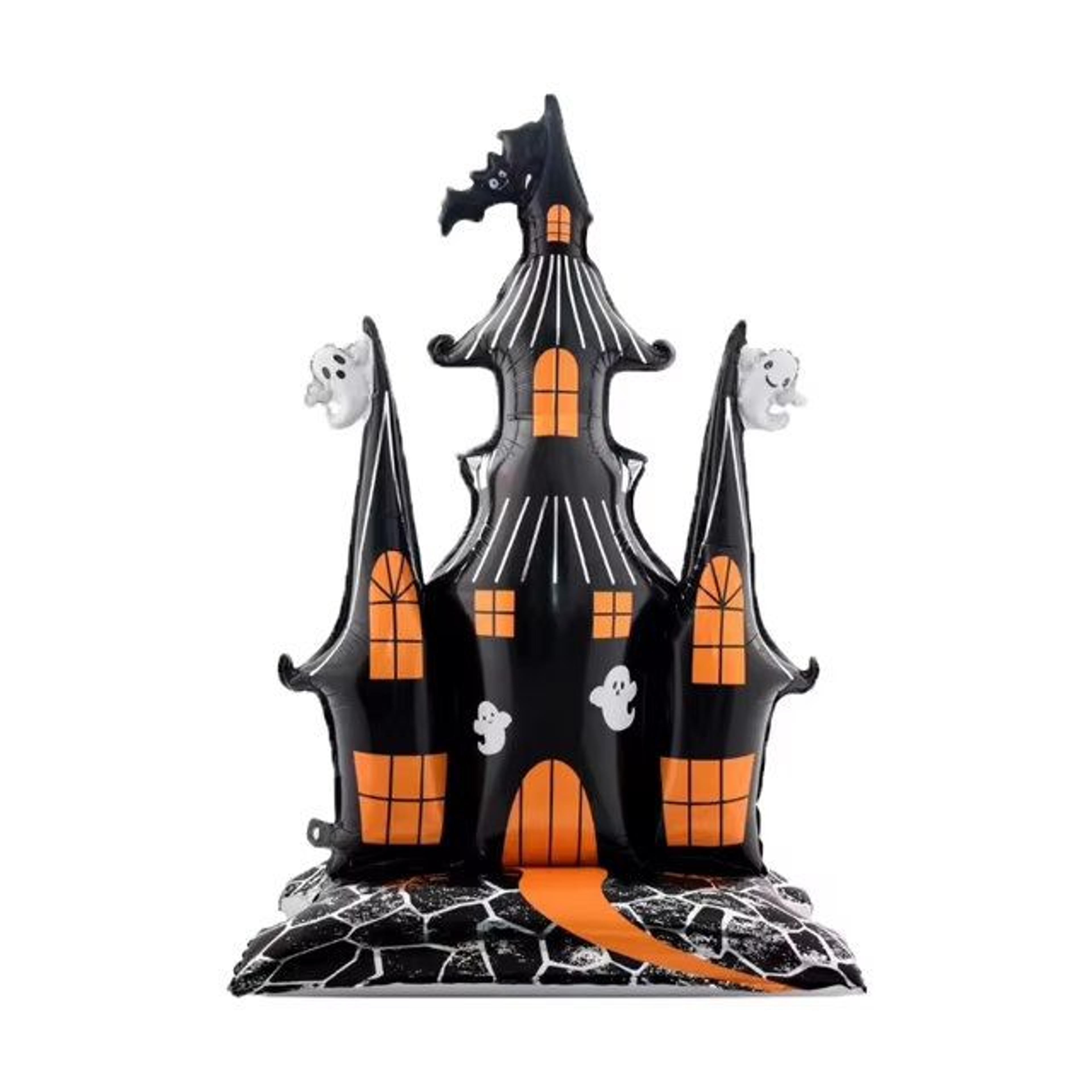 halloween haunted house standing foil balloon decoration 58 inch white party decor