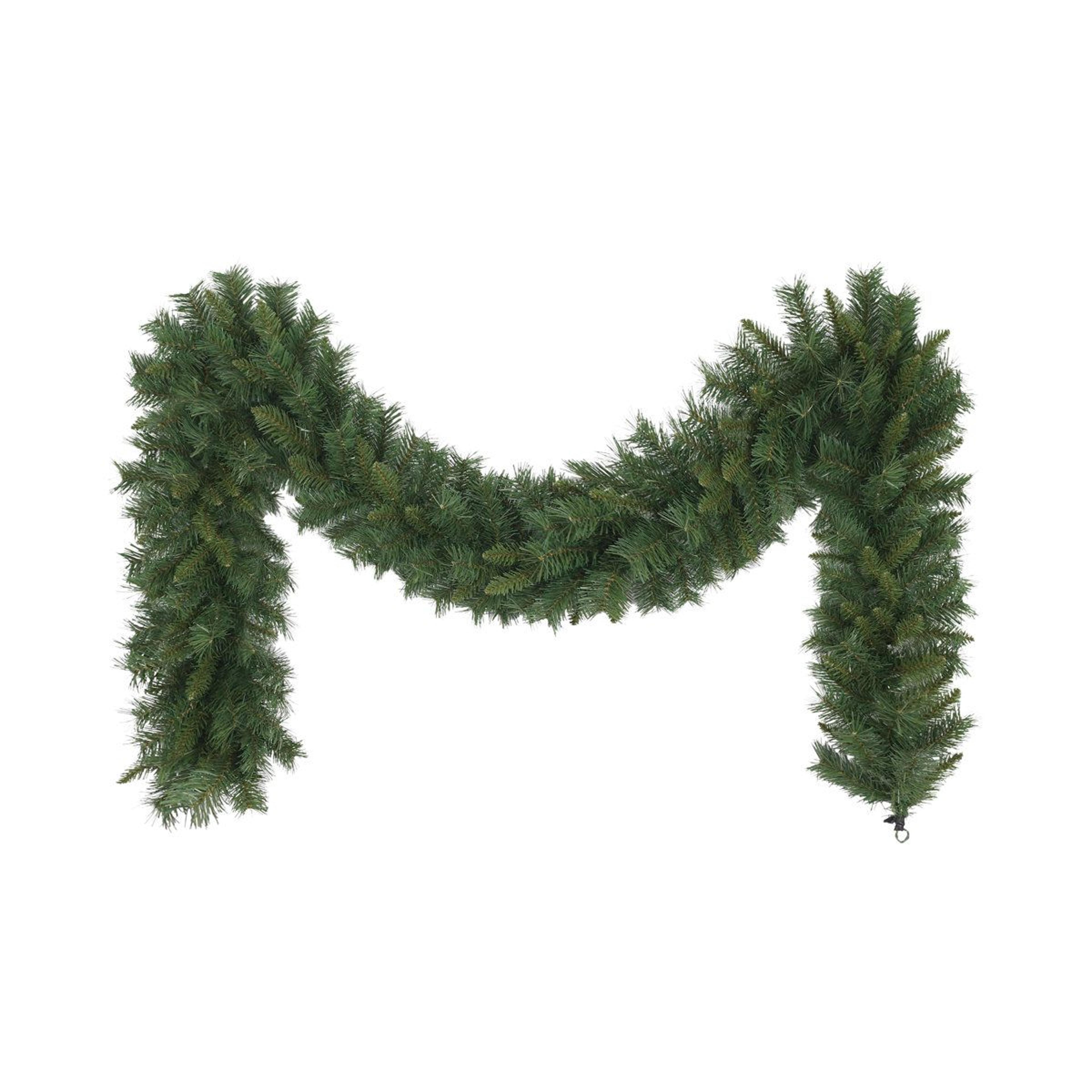 118 in faux pine christmas garland with 220 pvc branch tips for indoor outdoor decor