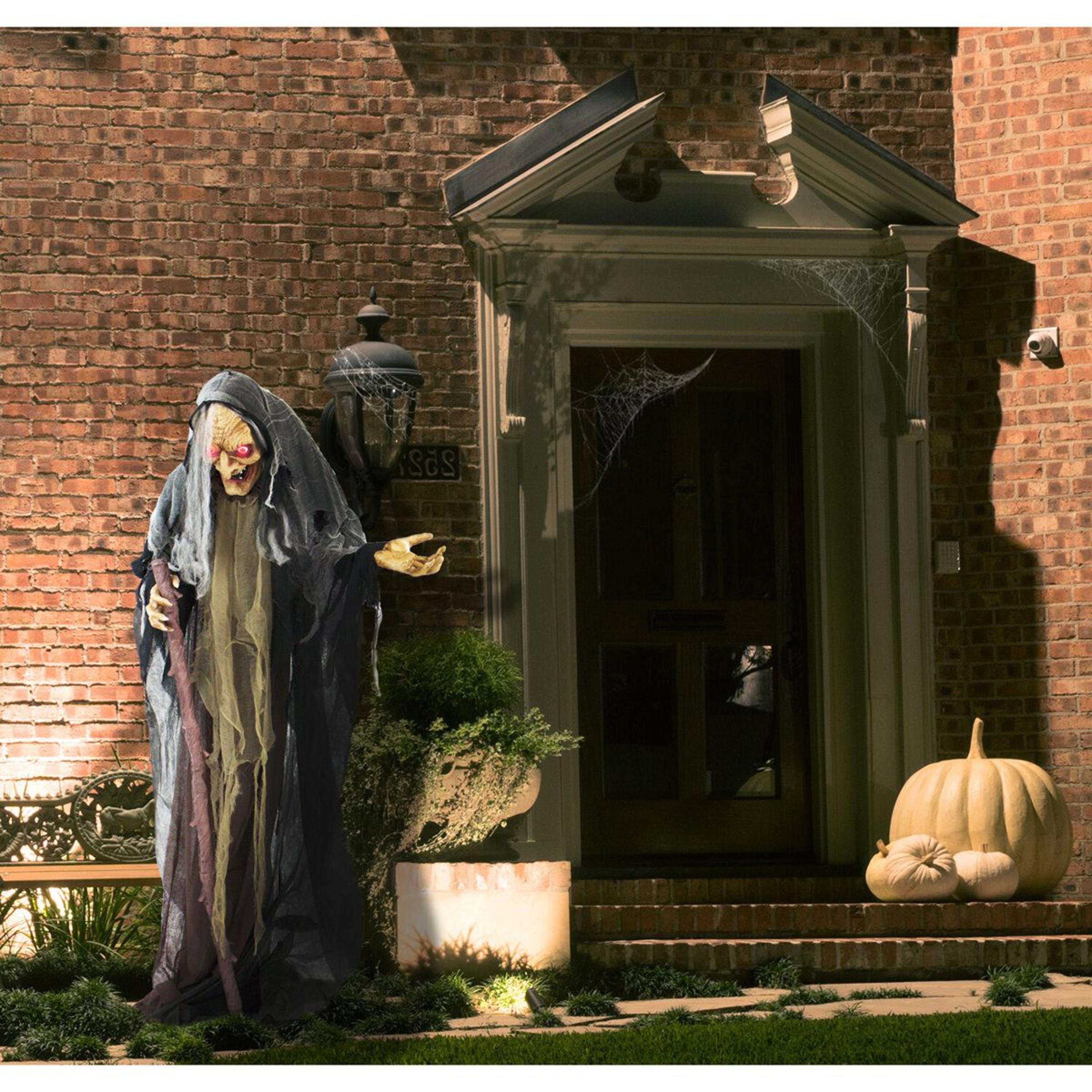 53 Ft Animatronic Haunted Witch Display With LED Eyes And Sound 2