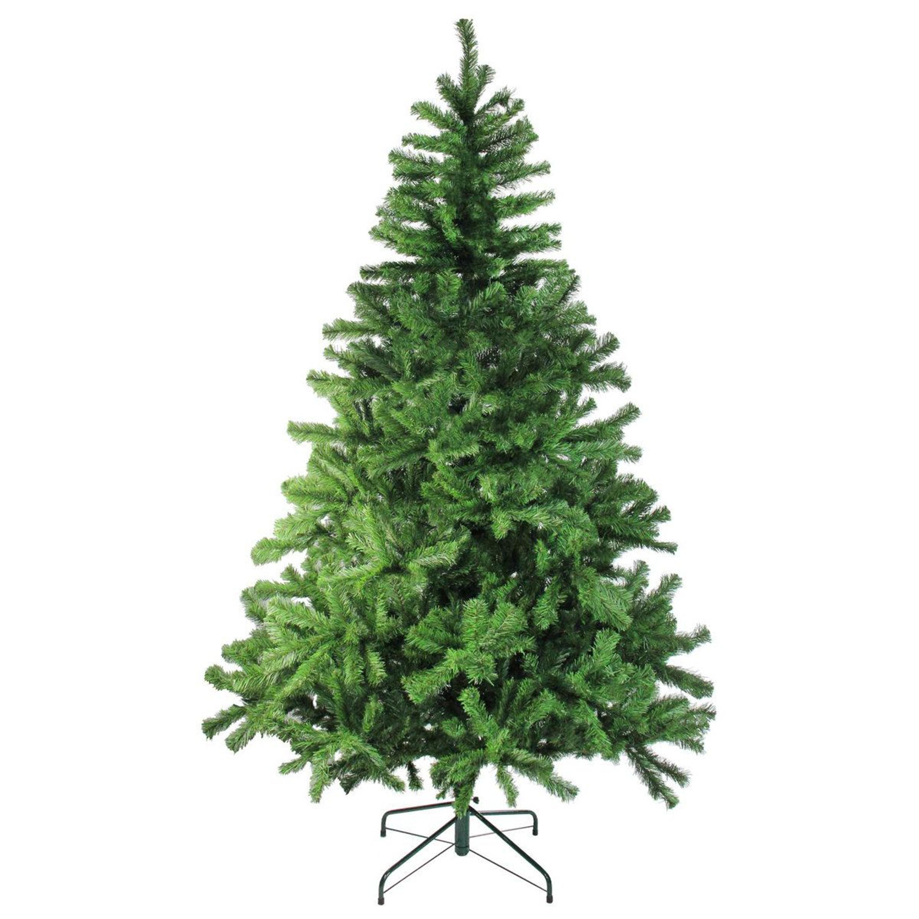 7 ft full artificial christmas tree with hinged branches