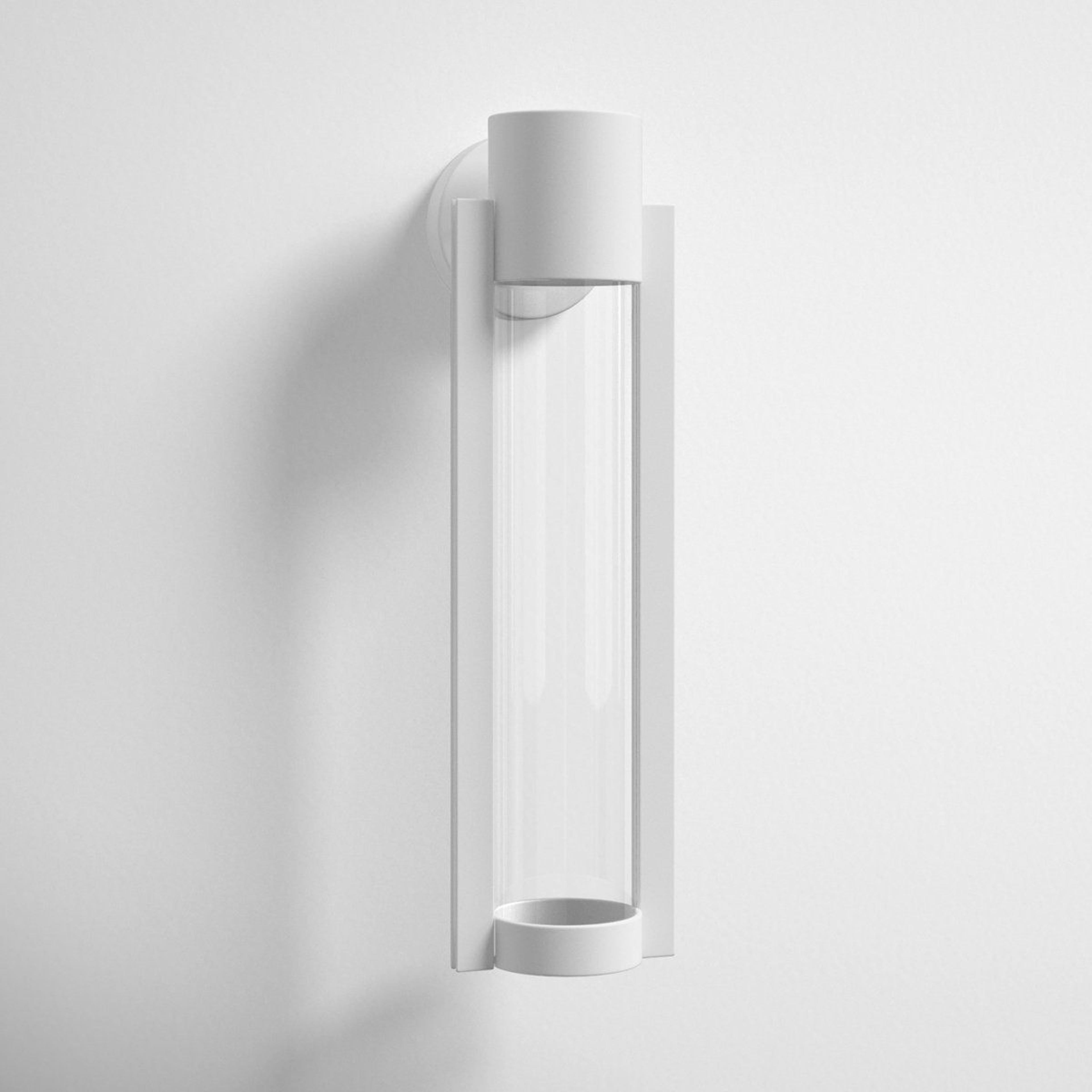 20-inch aluminum led outdoor wall light with clear glass shade