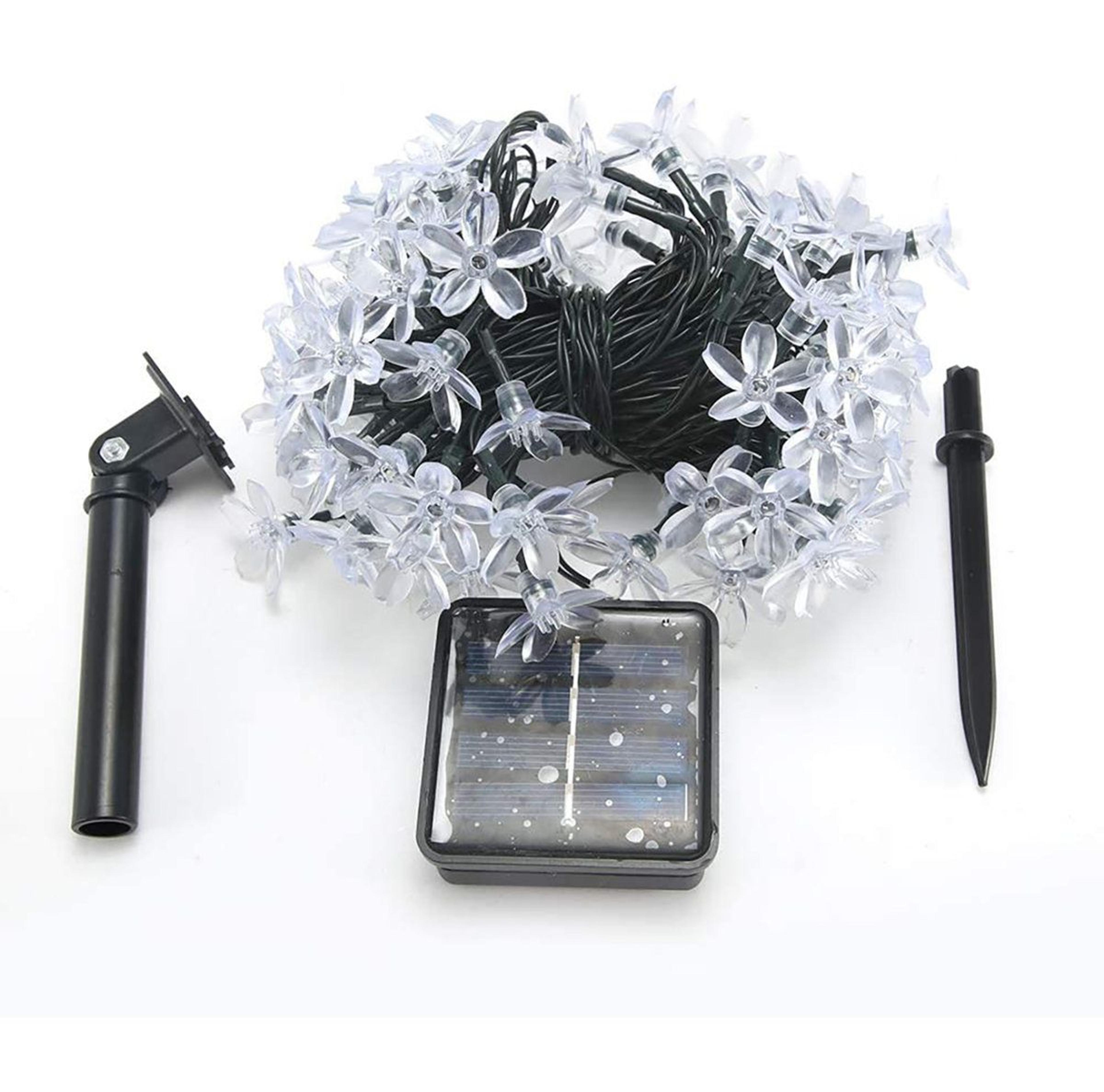 30-light solar powered integrated led mini string lights