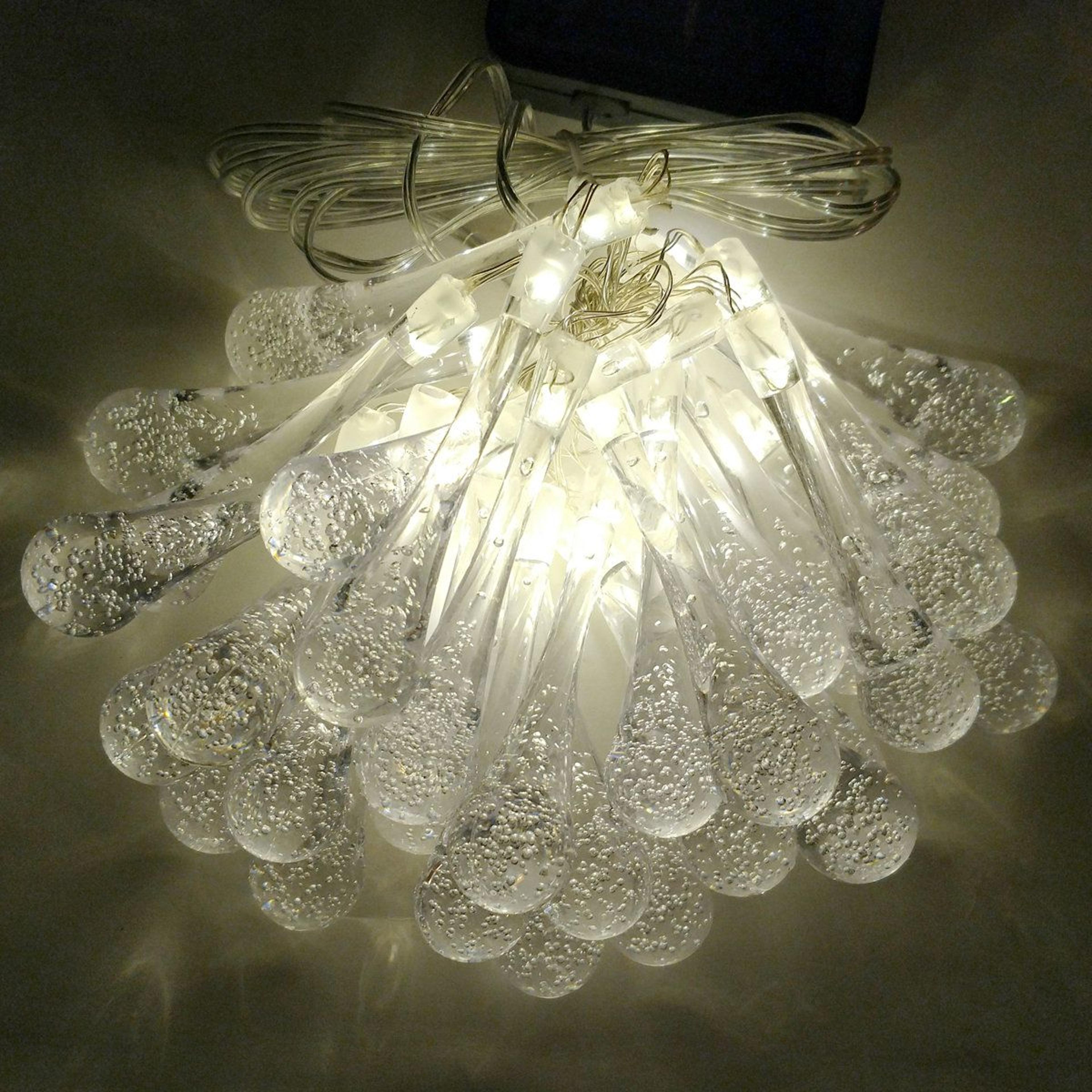 30 led solar powered color changing novelty string lights