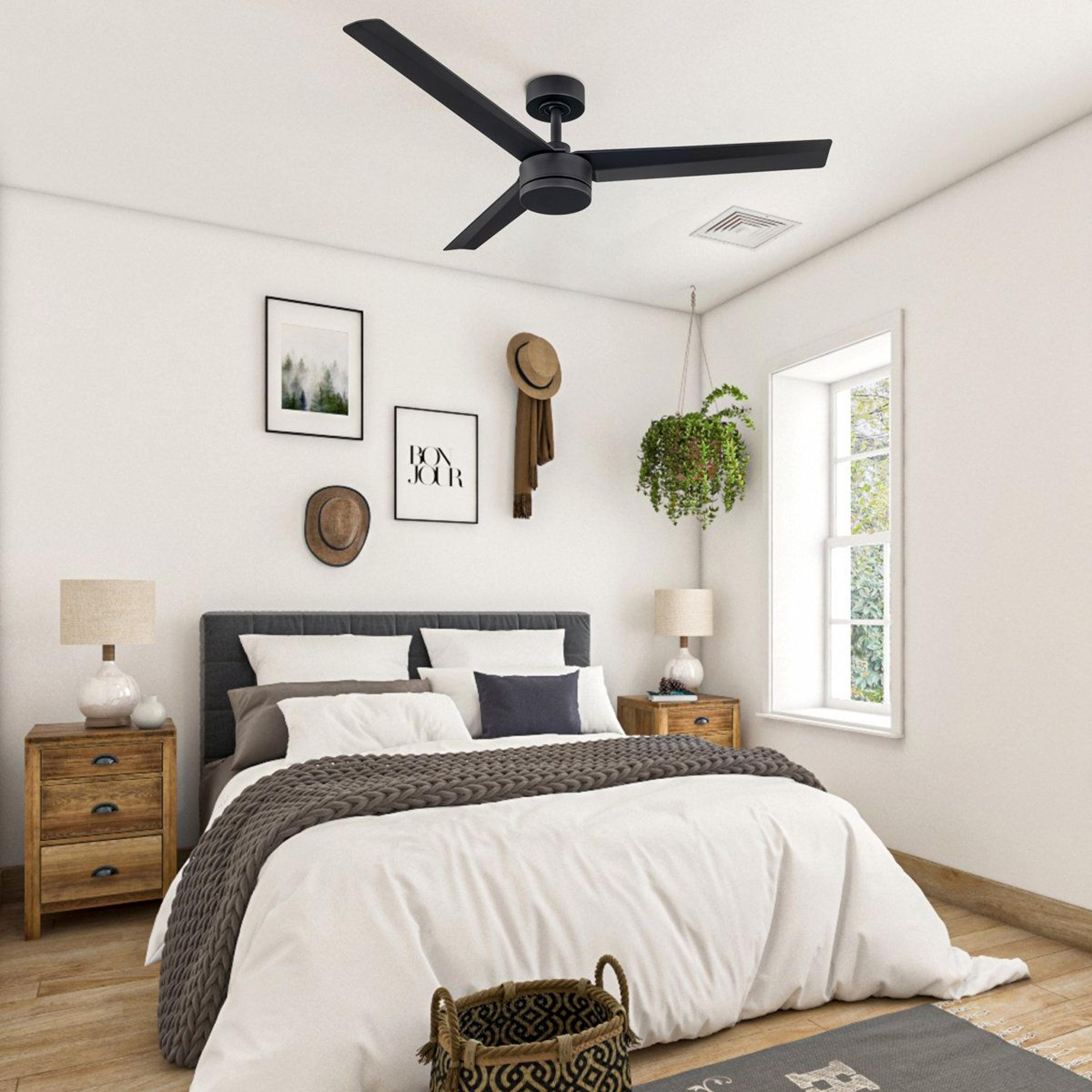 Smart 52Inch Indoor Outdoor Ceiling Fan With Remote And Reversible DC Motor 2