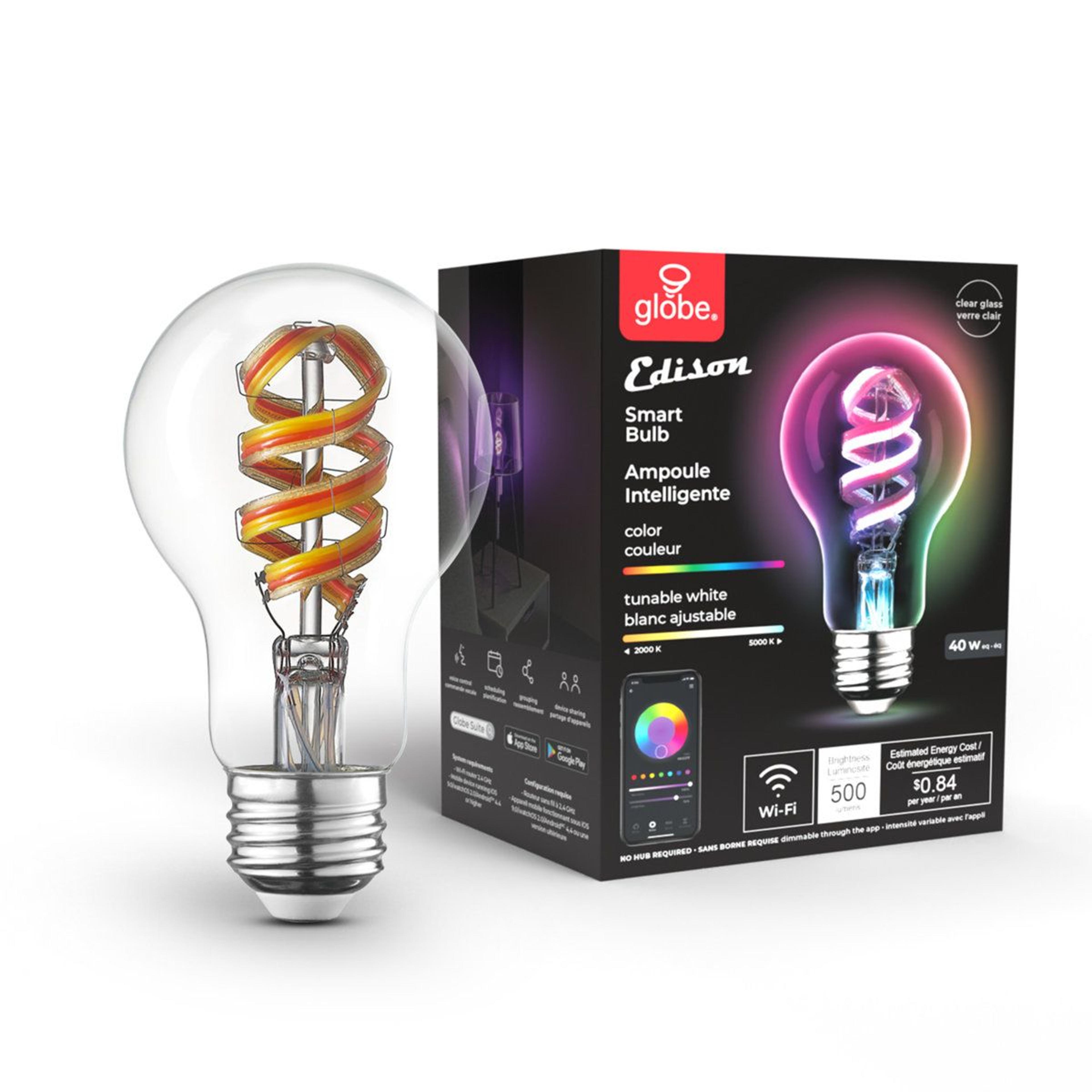 a19 led smart dimmable color changing light bulb 7w e26 base
