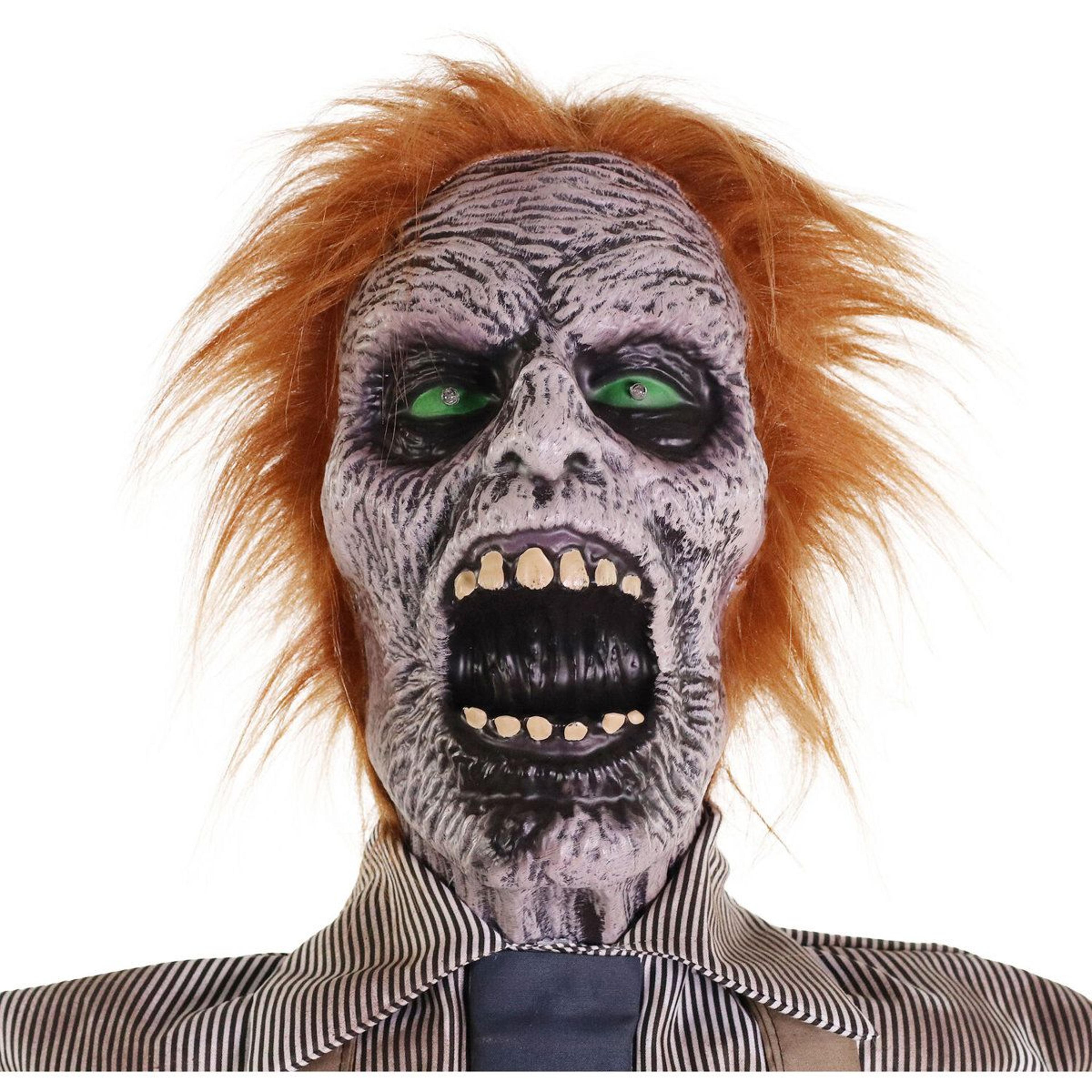 67 In Chainsaw Zombie Animatronic With Motion Sound And Red LED Eyes 7