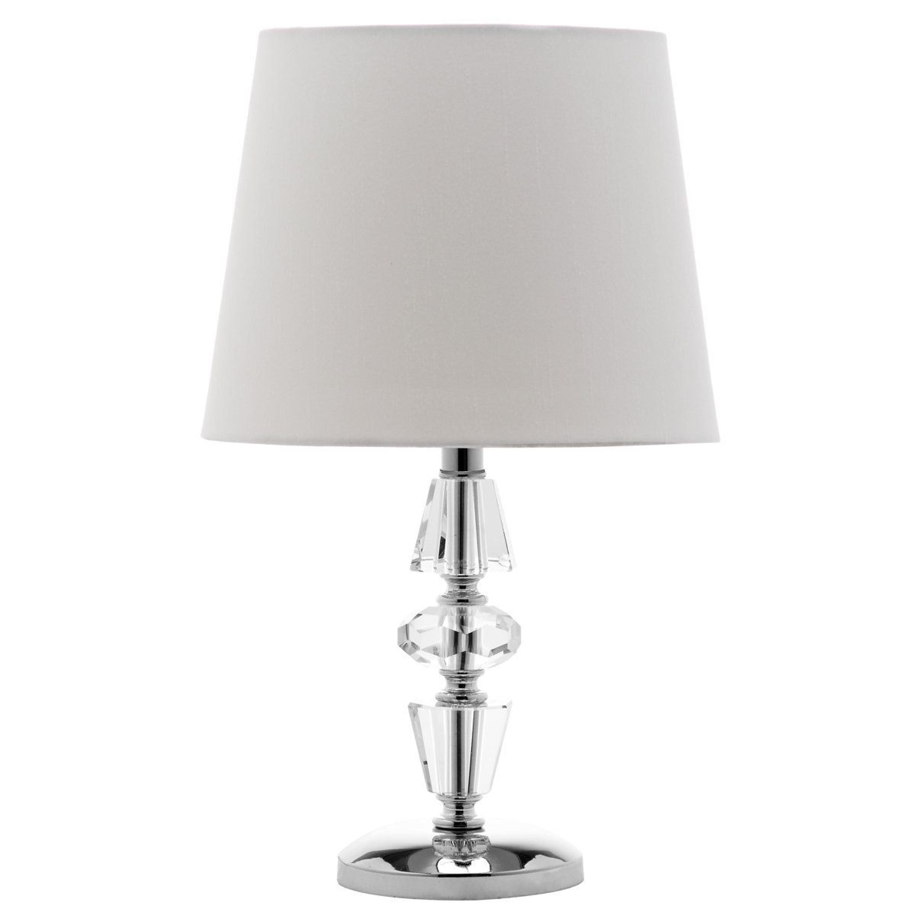 tiered crystal table lamp set of 2 with geneva shade