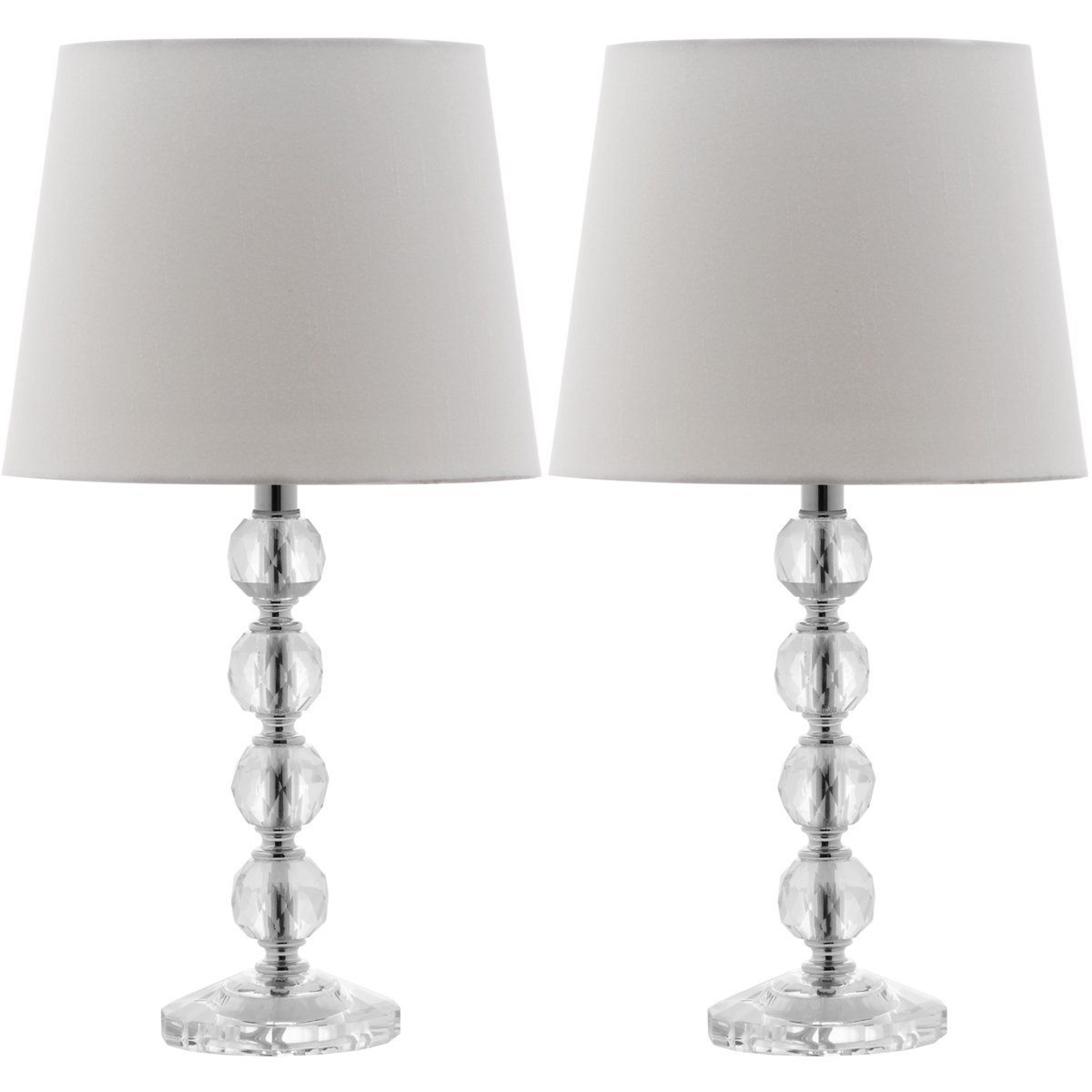 crystal table lamp set of 2 accent bedside lighting