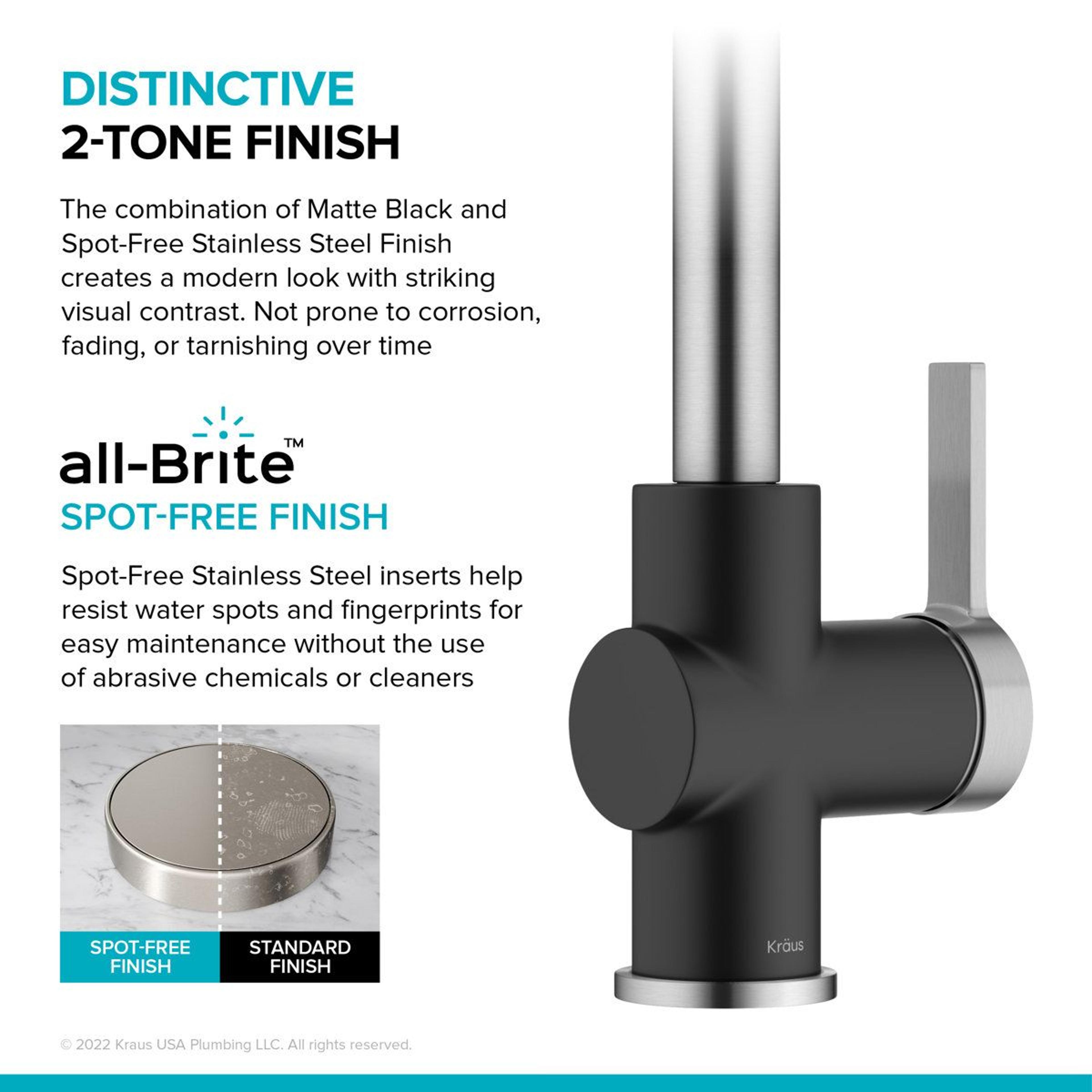 Commercial Style Single Handle Pull Down Kitchen Faucet With High Arc Spout 5