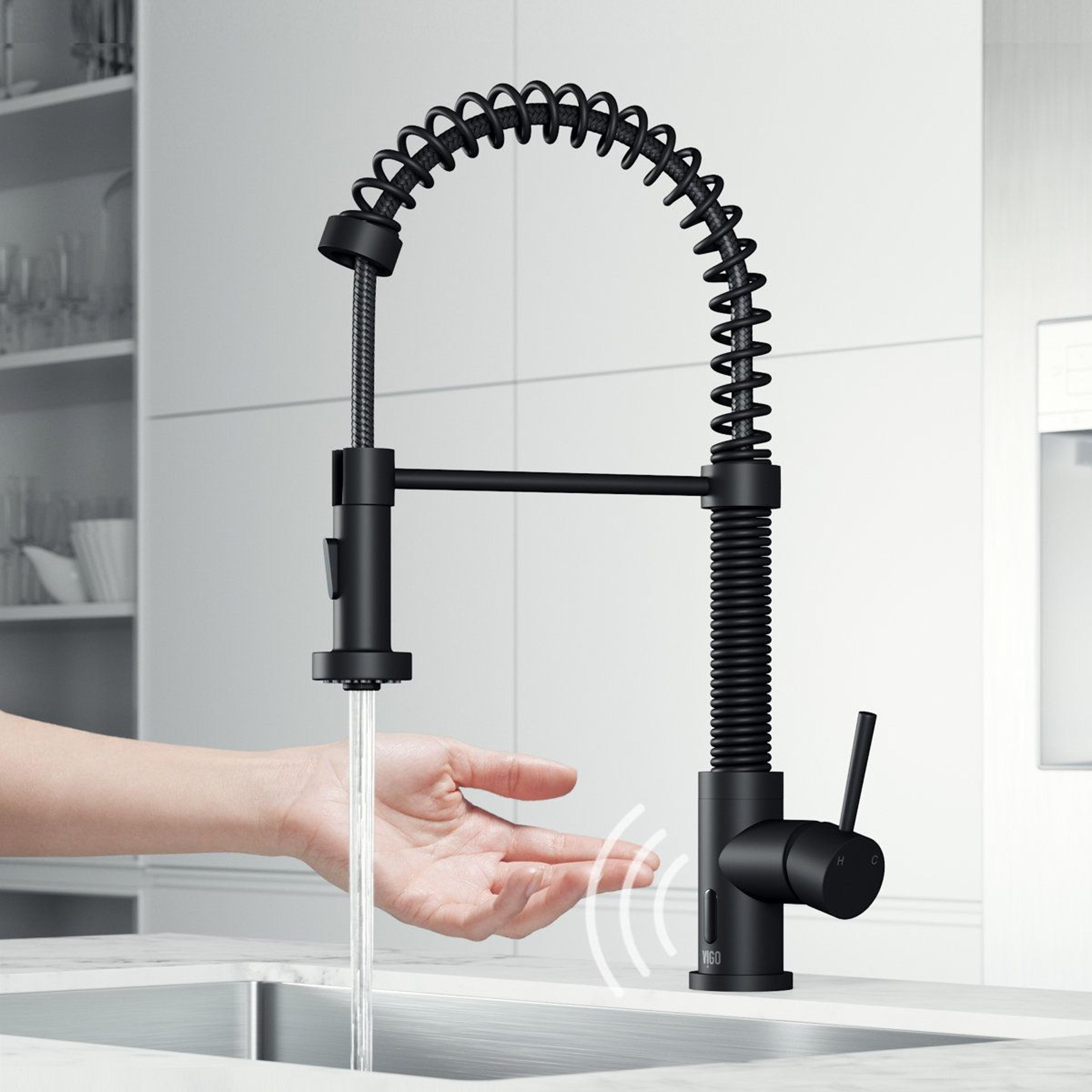 19 Inch Touchless Pull Down Kitchen Faucet With Dual Function Sprayer 4