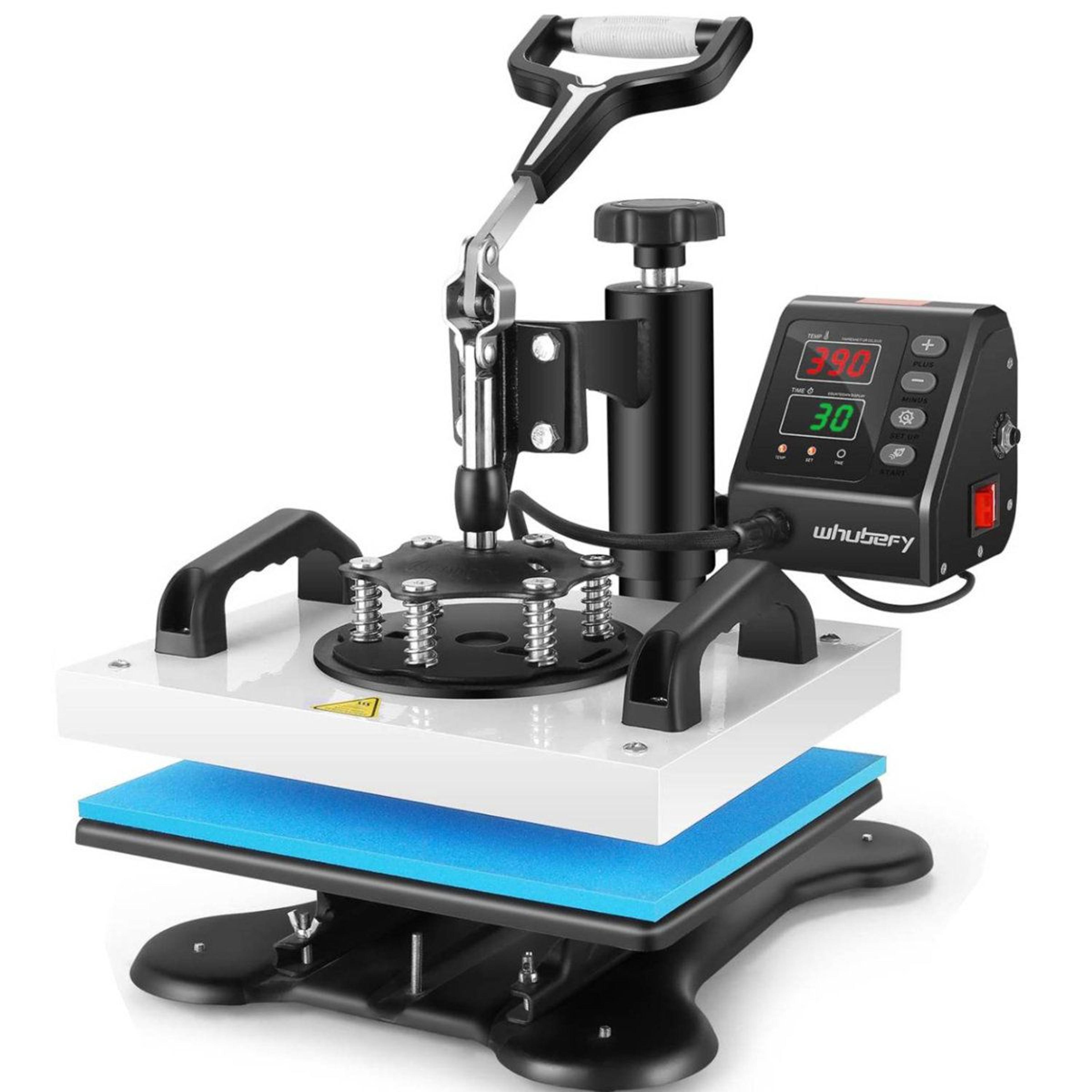 12 x 10 non stick soleplate heat press with 360 degree swing away design