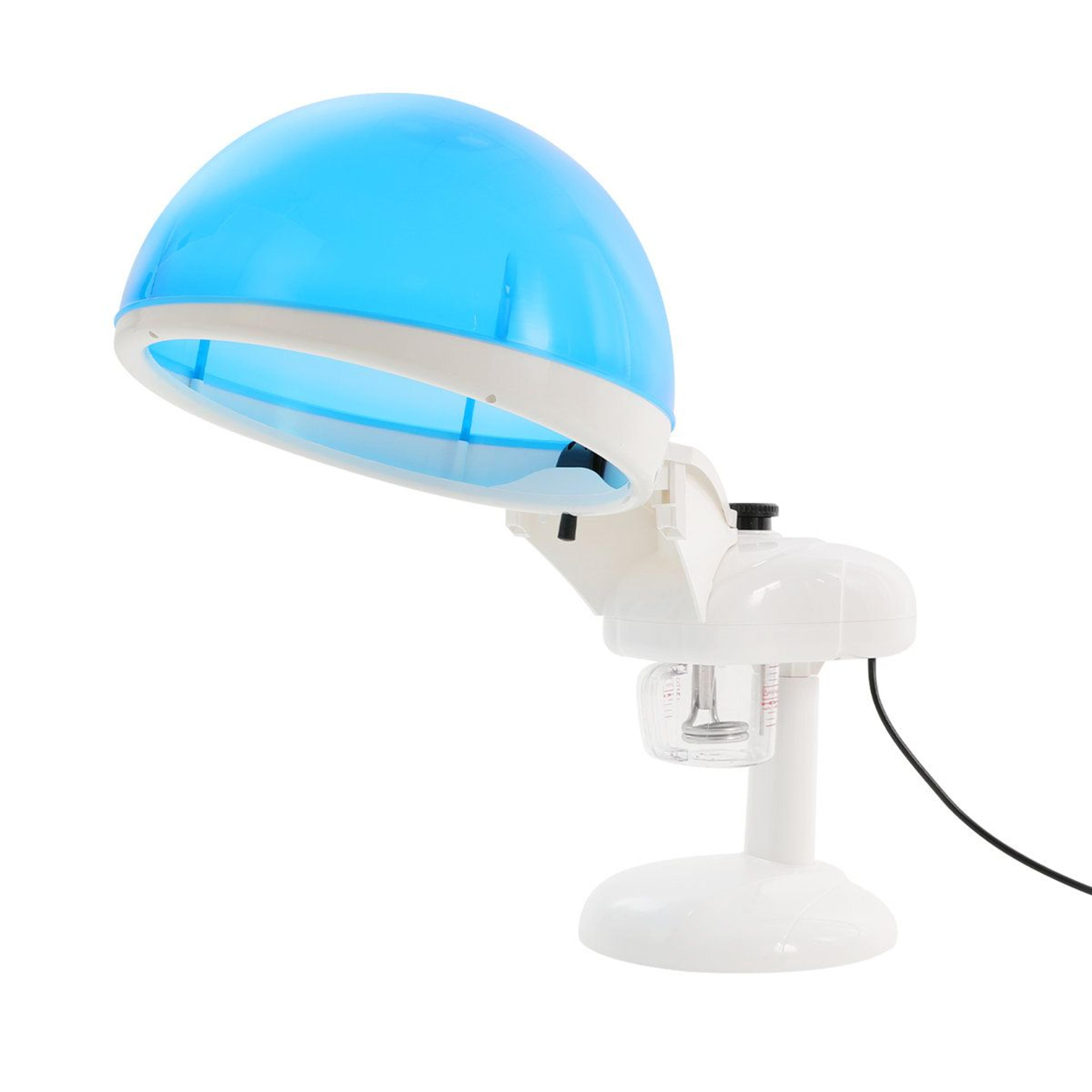 2 in 1 facial steamer and hair steamer machine for home aromatherapy hydration blue 480w