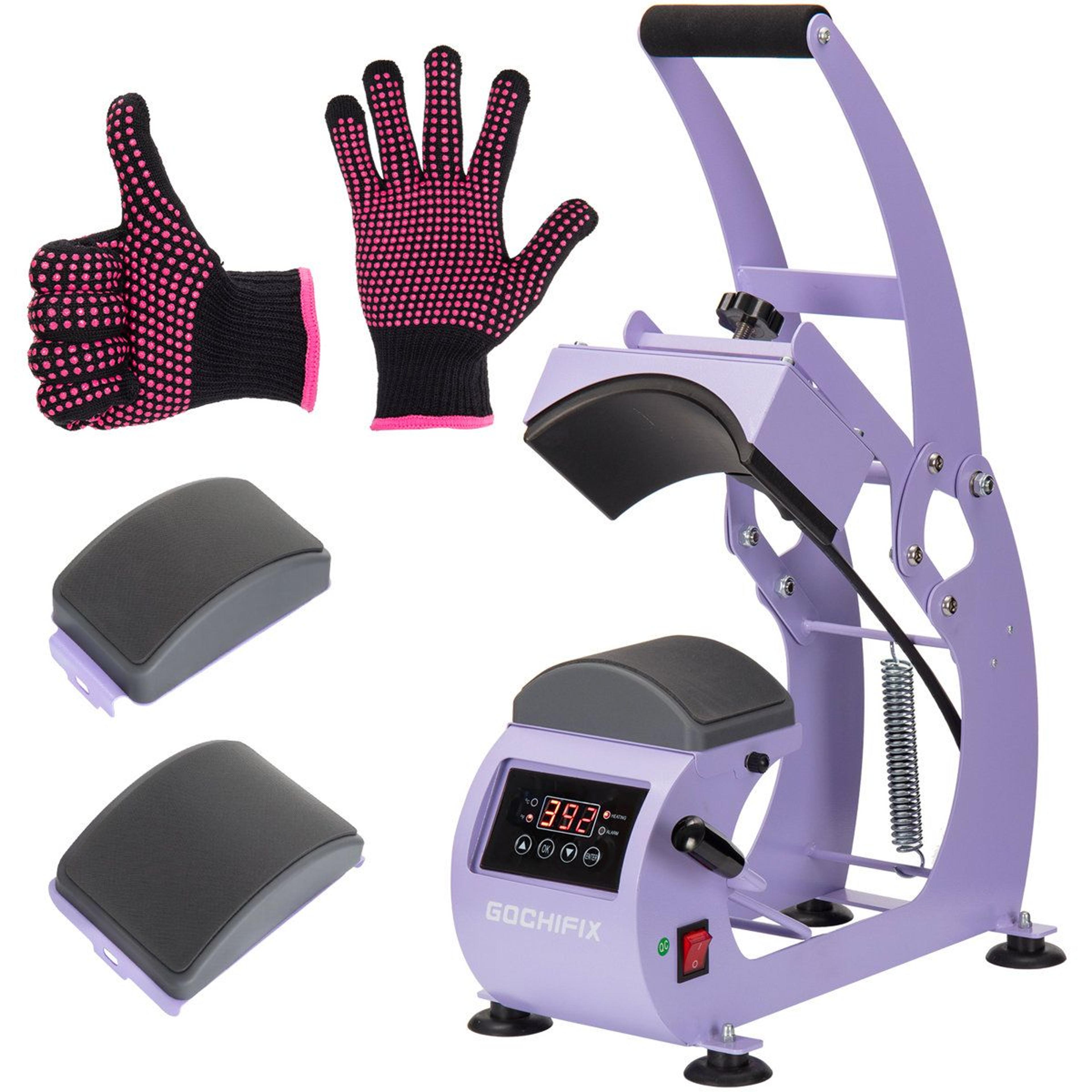 hat heat press machine with digital temp control curved heating plate and hat stretcher