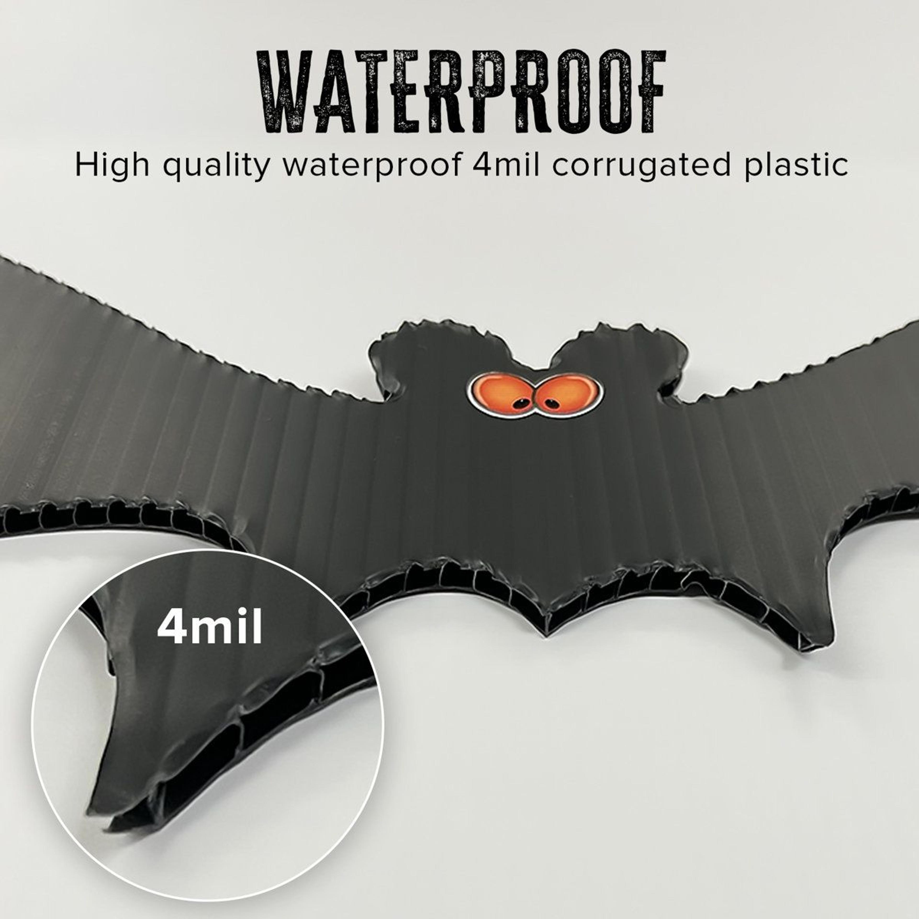 Halloween Hanging Bat Decorations Set Of 12 Black Indoor Outdoor Bats 5