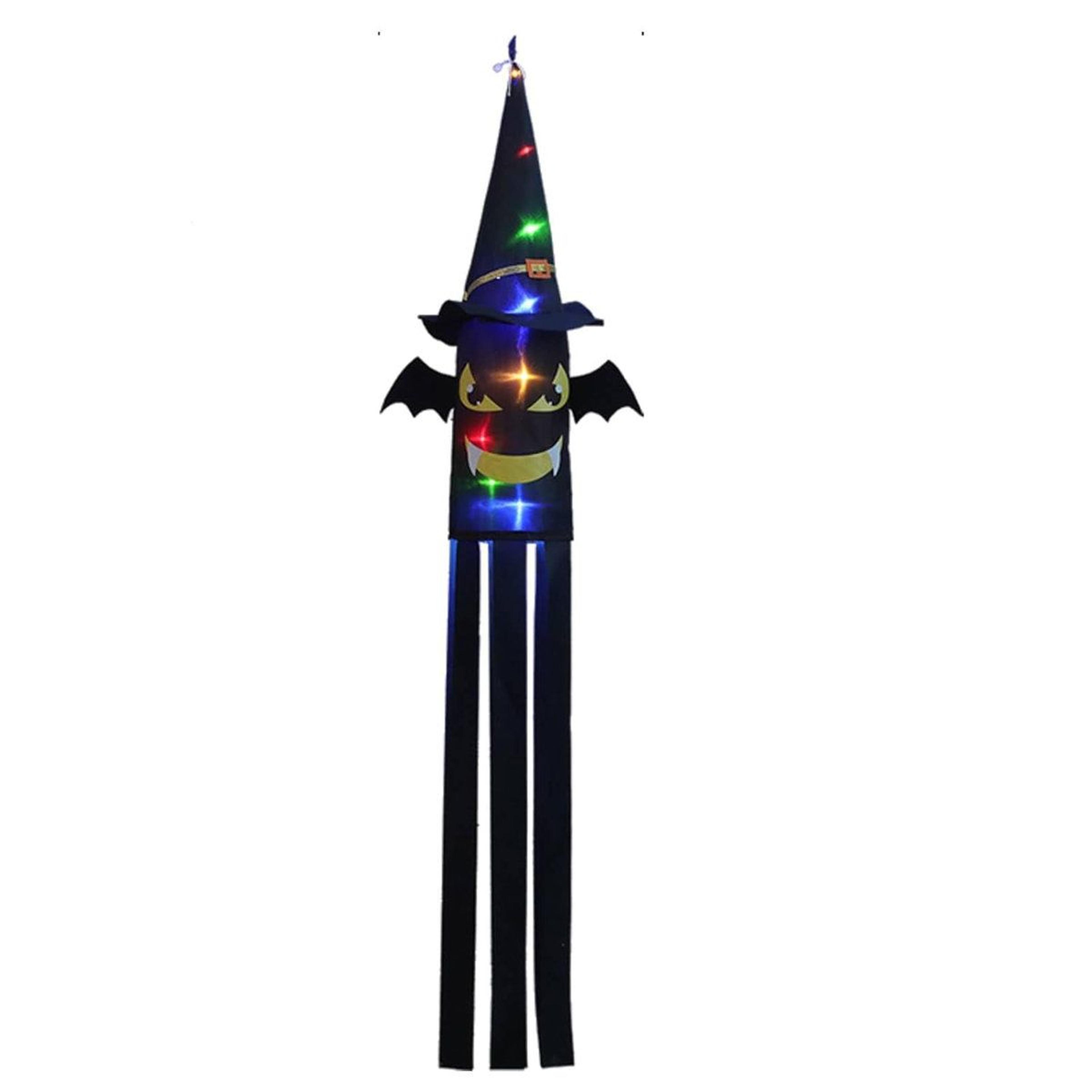 solar powered halloween bat hanging lights with multicolor leds