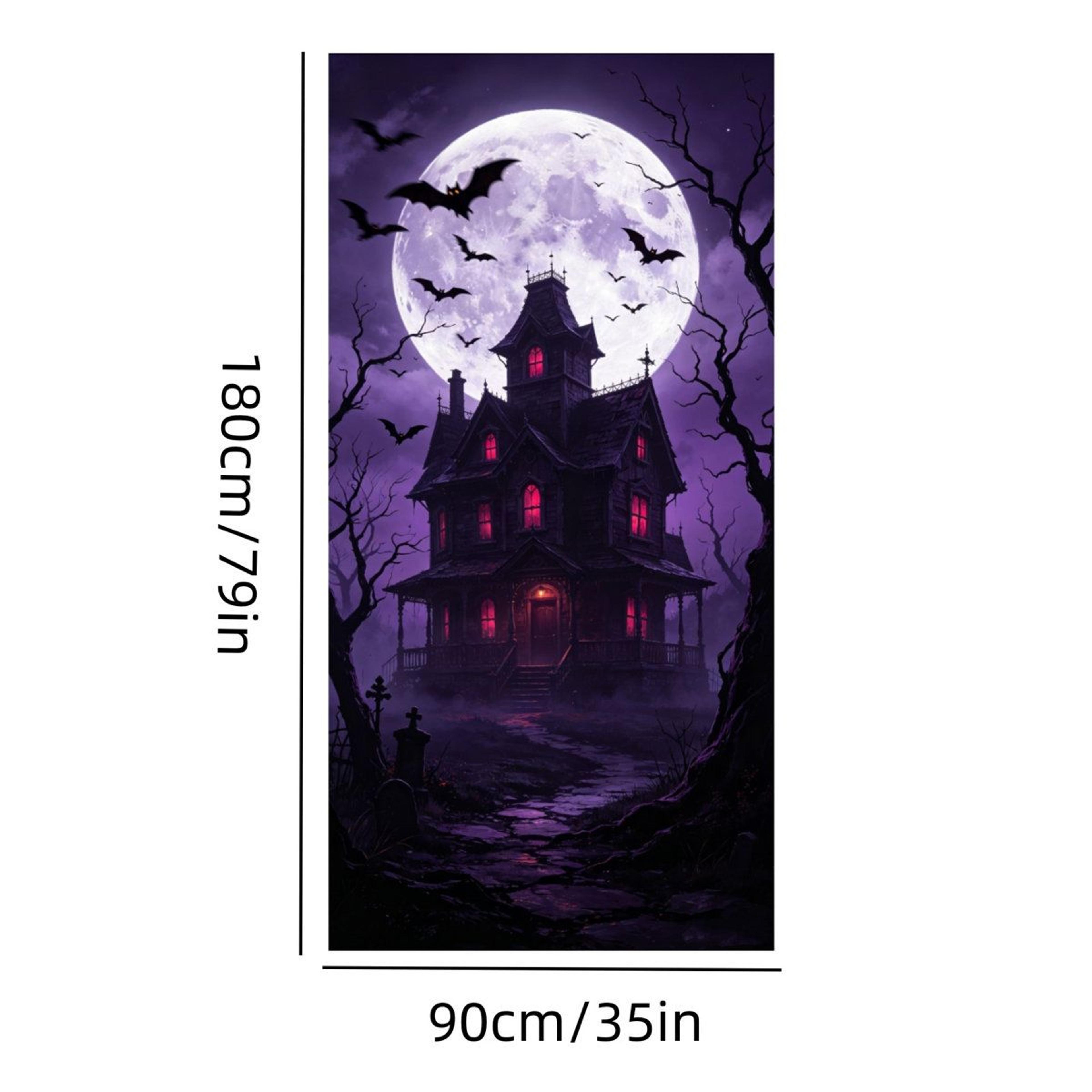 Halloween Door Cover 35 X 72 Inch Polyester Hanging Door Curtain For Party Decor 2