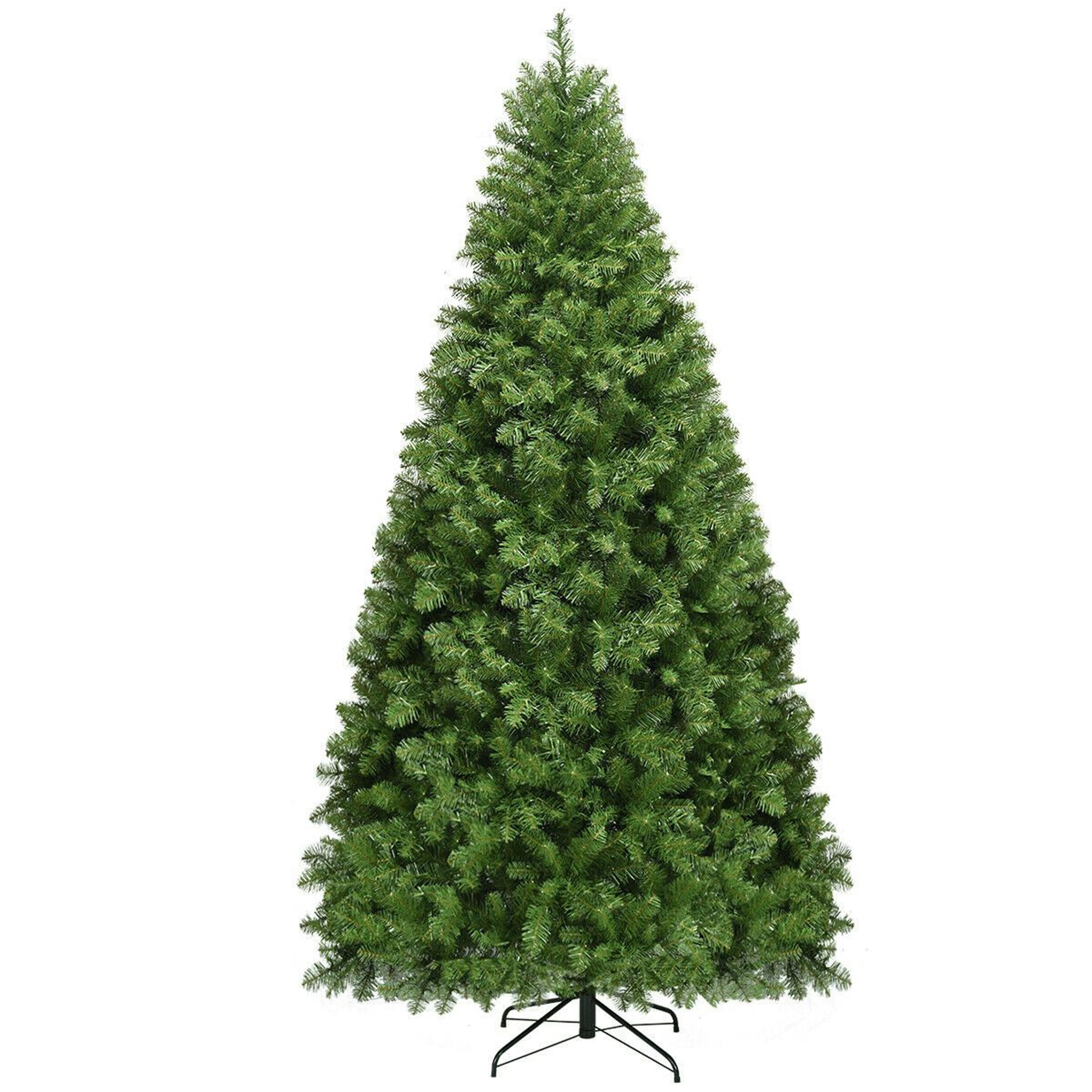 8 ft pre-lit artificial christmas tree with 880 led lights and hinged branches