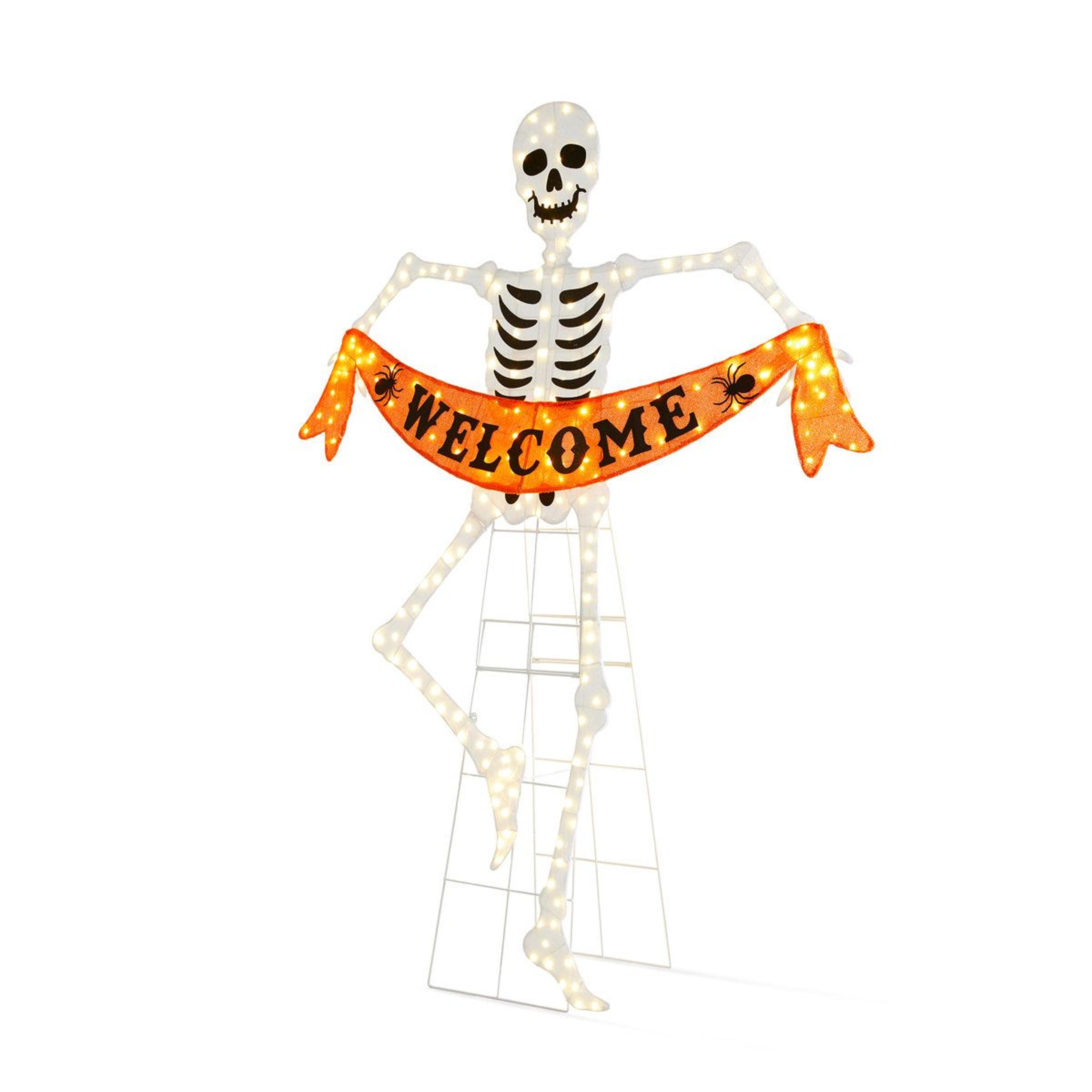 8625Inch Lighted Halloween Outdoor Decoration With 220 Warm White LED Lights 12