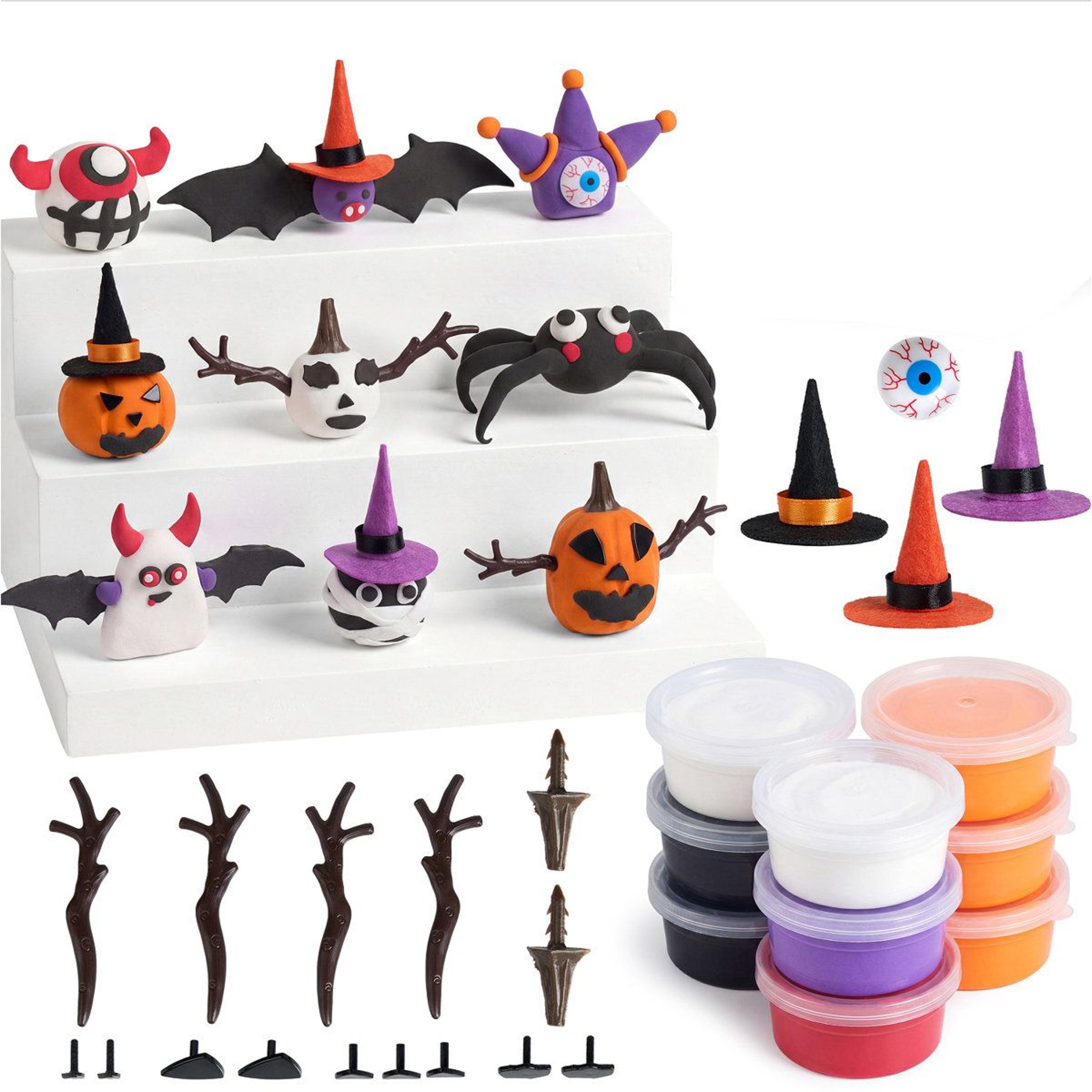 halloween clay craft set multicolor acrylic halloween themed craft decoration