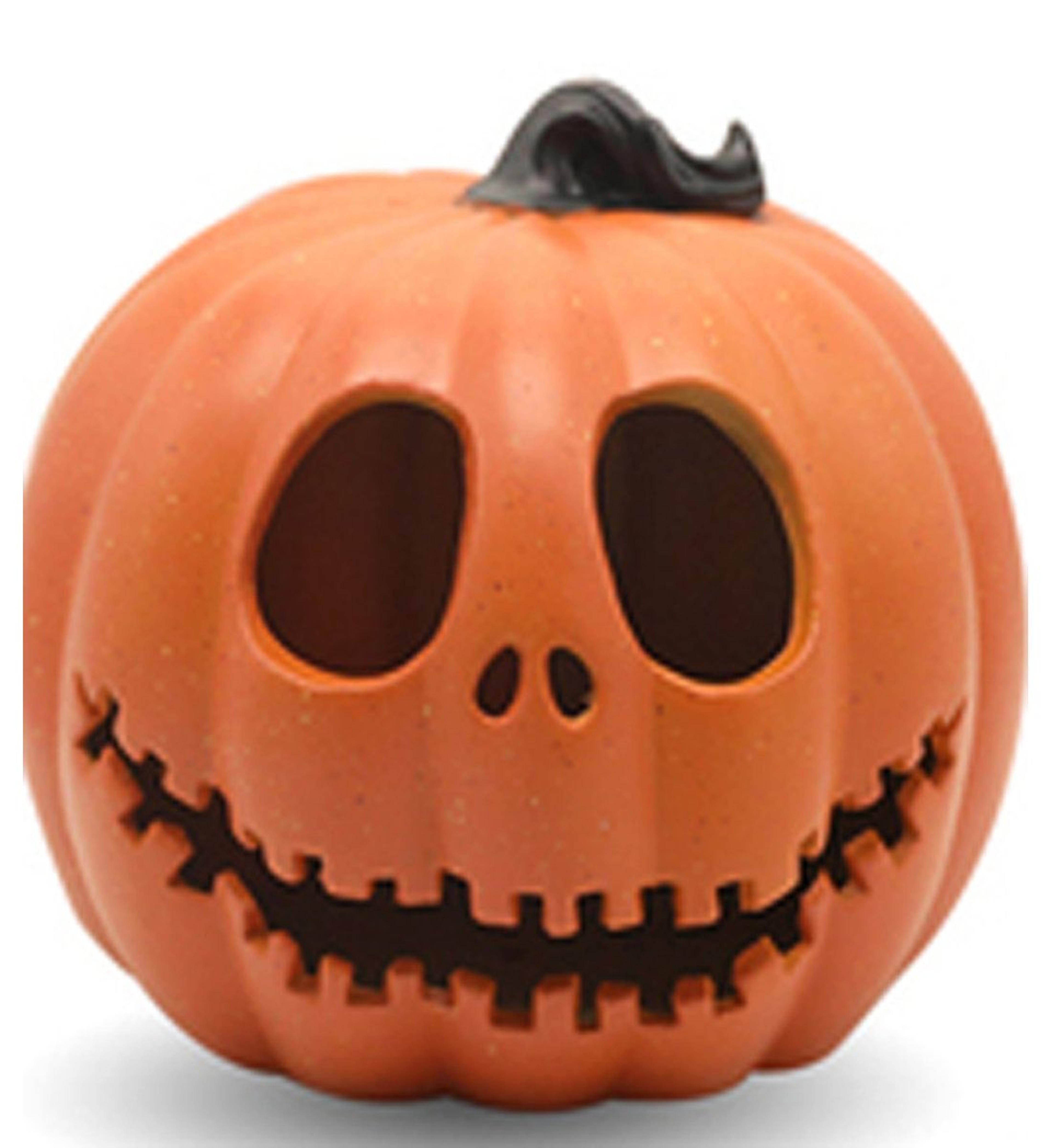 9-inch jack-o-lantern halloween figurine – orange pumpkin tabletop decoration