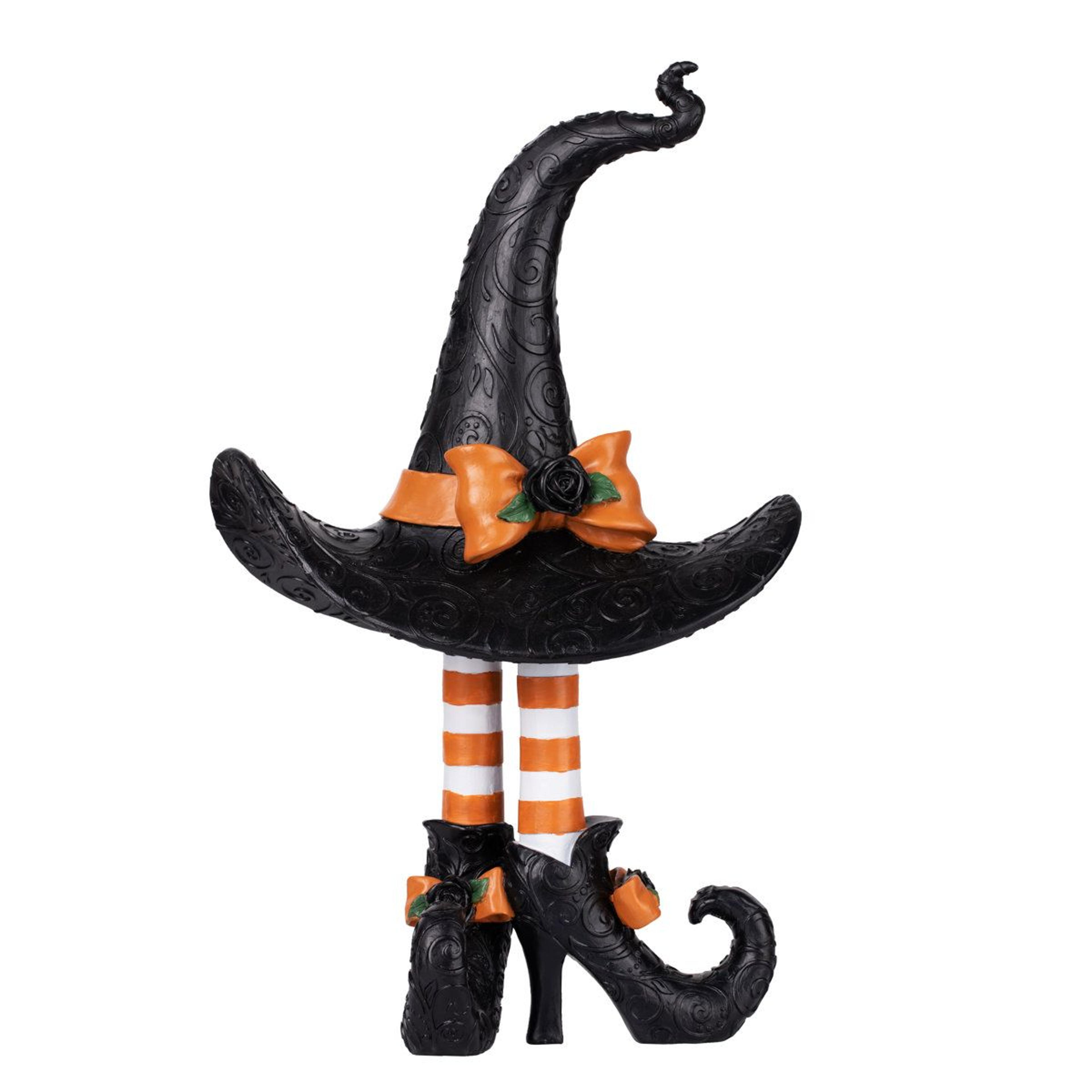 halloween witch statue resin figurine for indoor and outdoor decoration