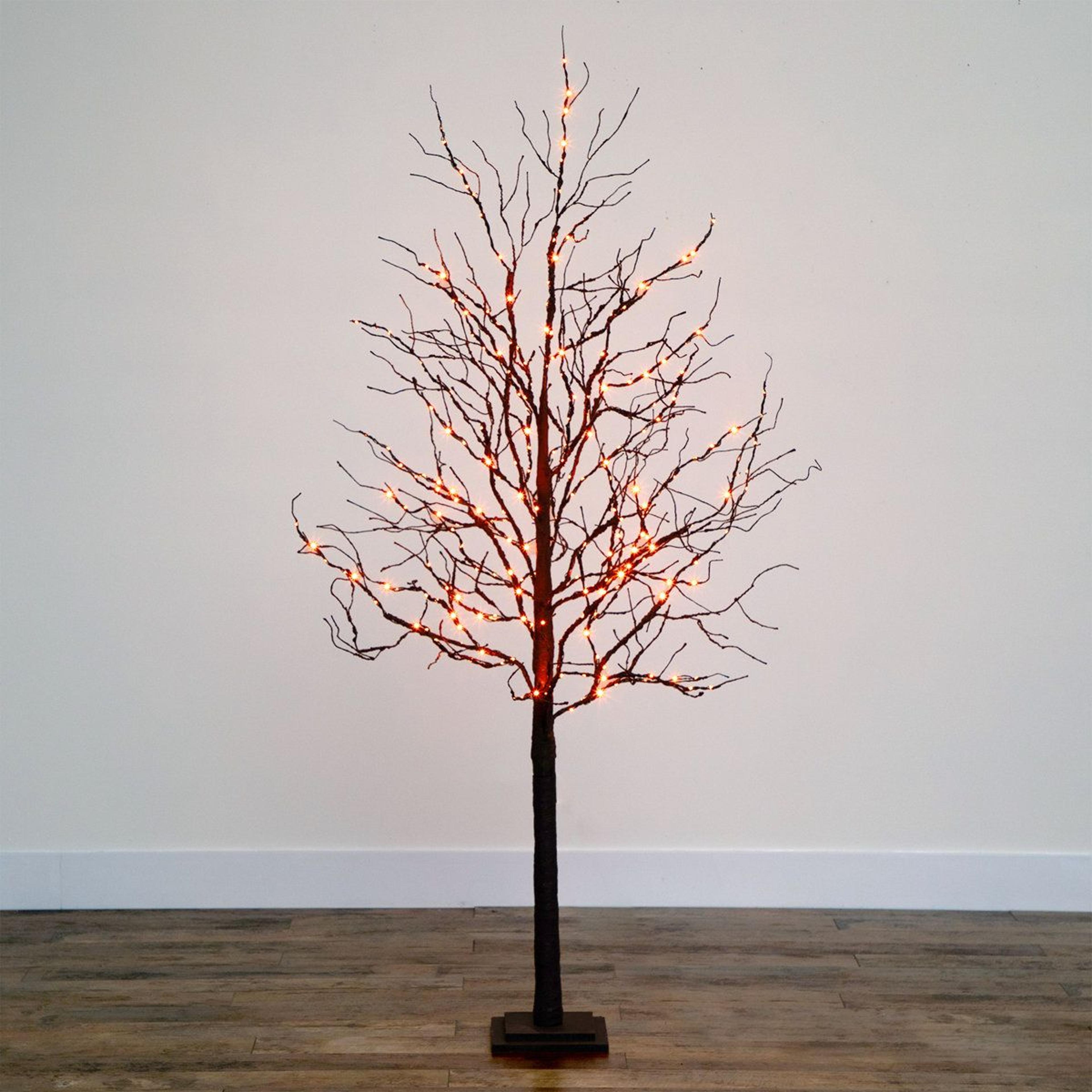 72Inch PreLit Halloween Twig Tree With 156 LED Lights 8