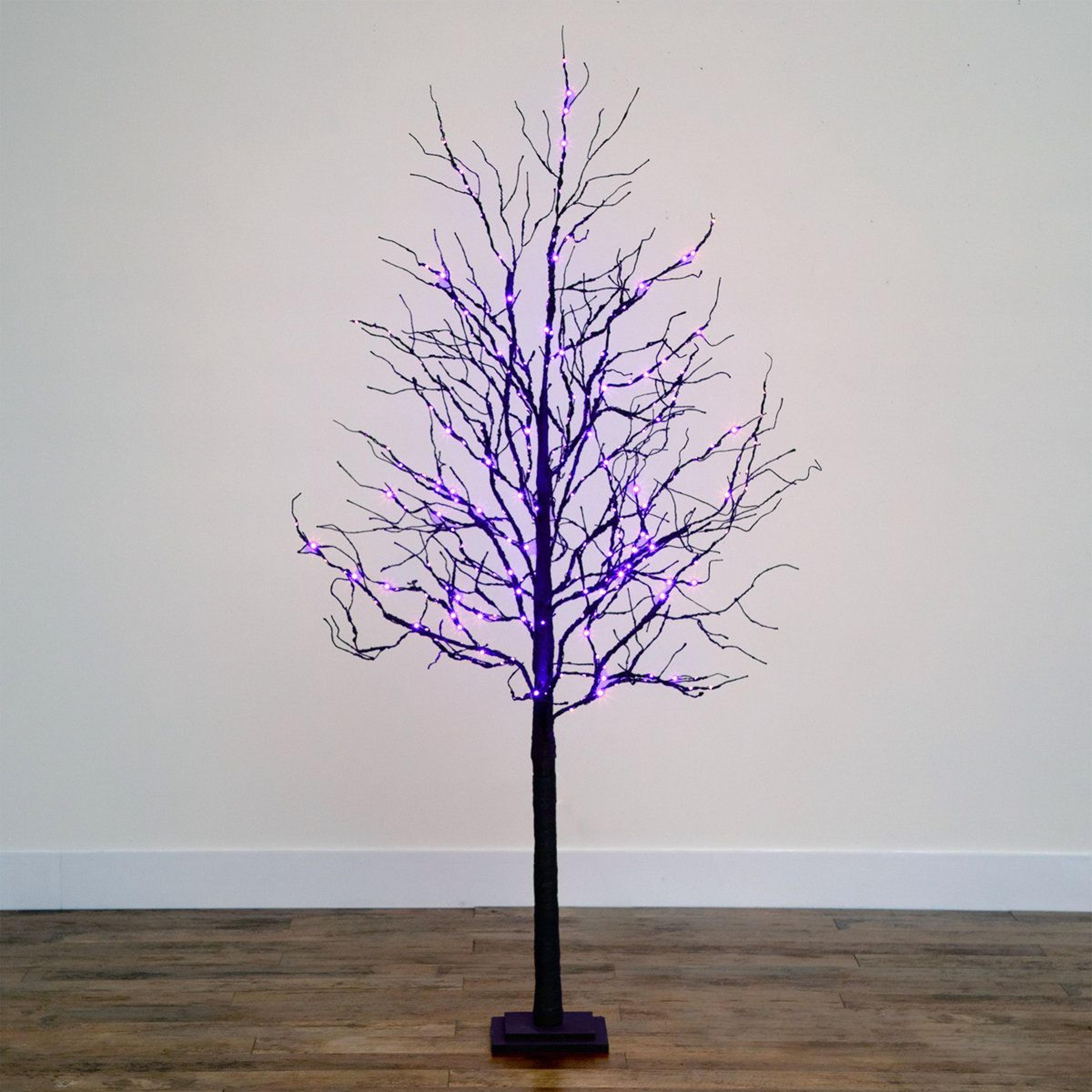 72Inch PreLit Halloween Twig Tree With 156 LED Lights 9