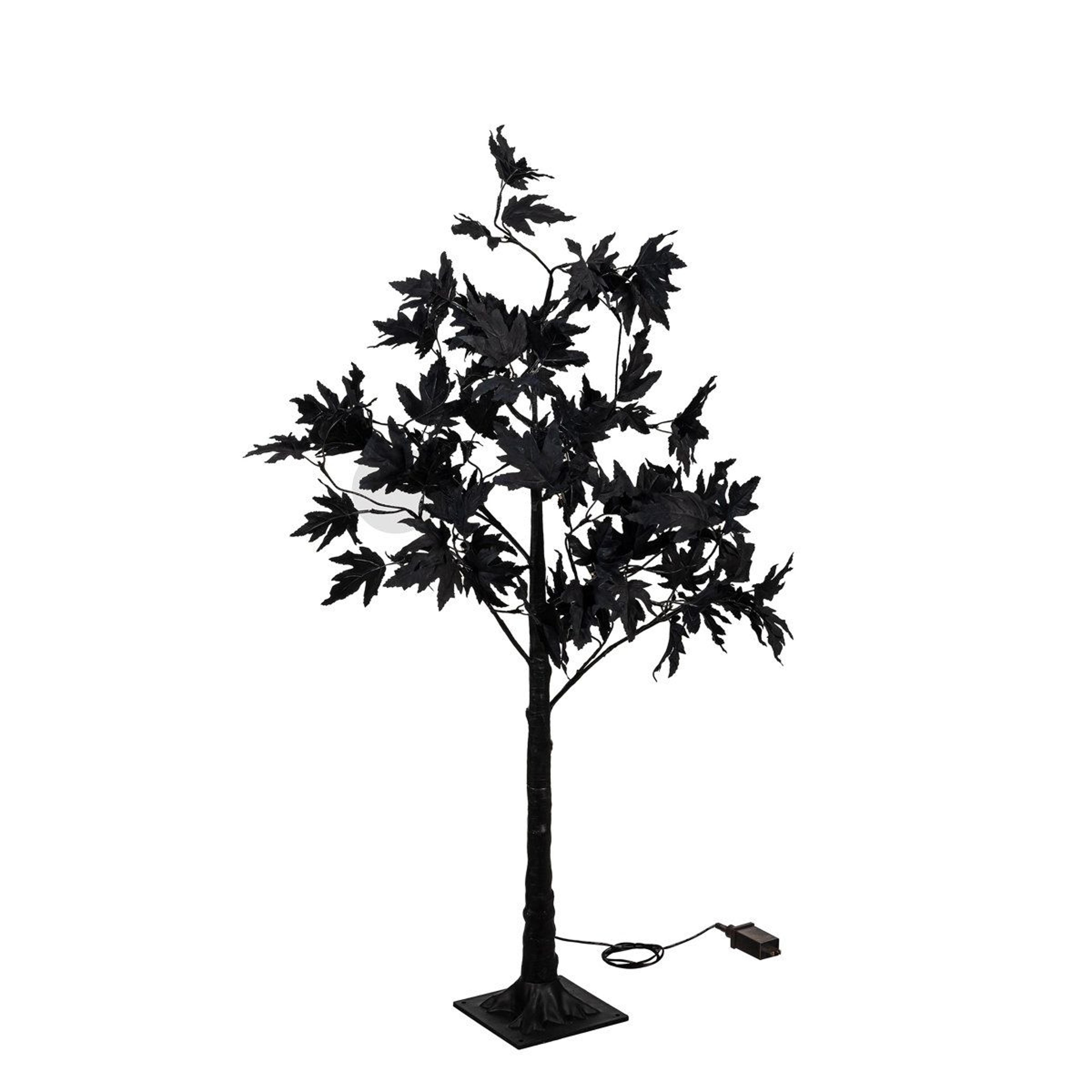 48-inch halloween led color changing maple tree with remote and timer