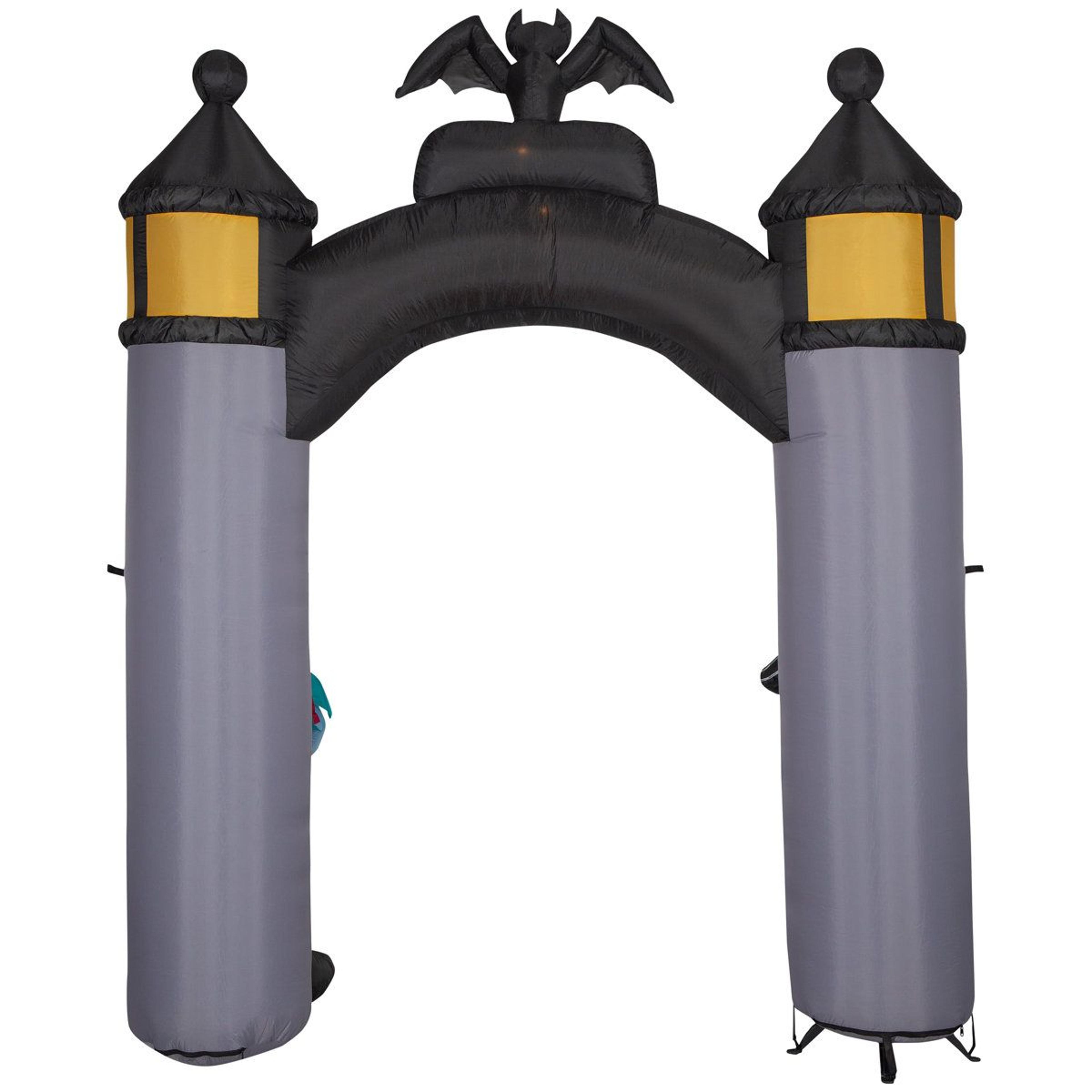 Halloween Town Inflatable Archway 85 Ft With Jack Skellington And Sally 1