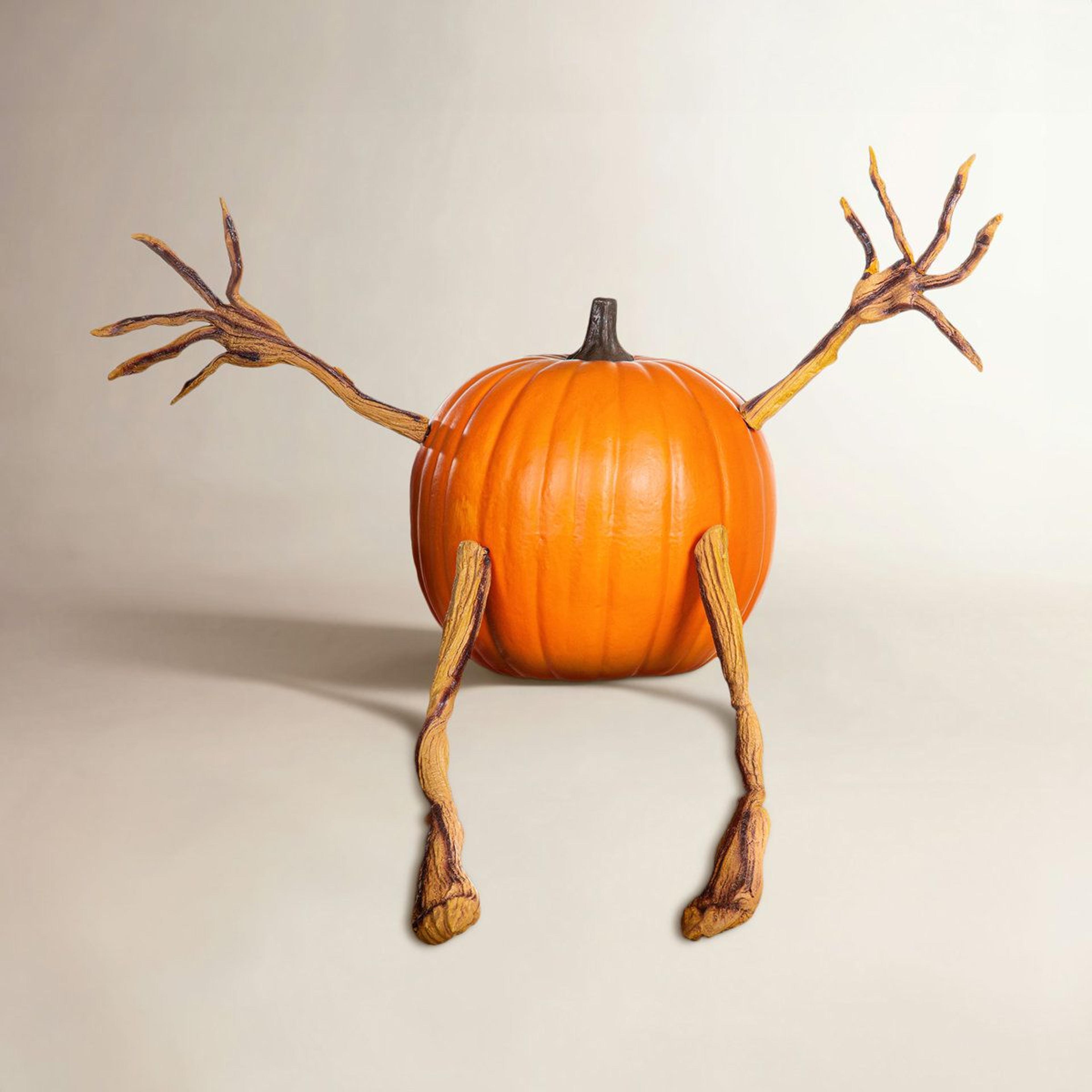 4Piece Posable Pumpkin Vine Arms And Legs Set For Halloween Decorations 2