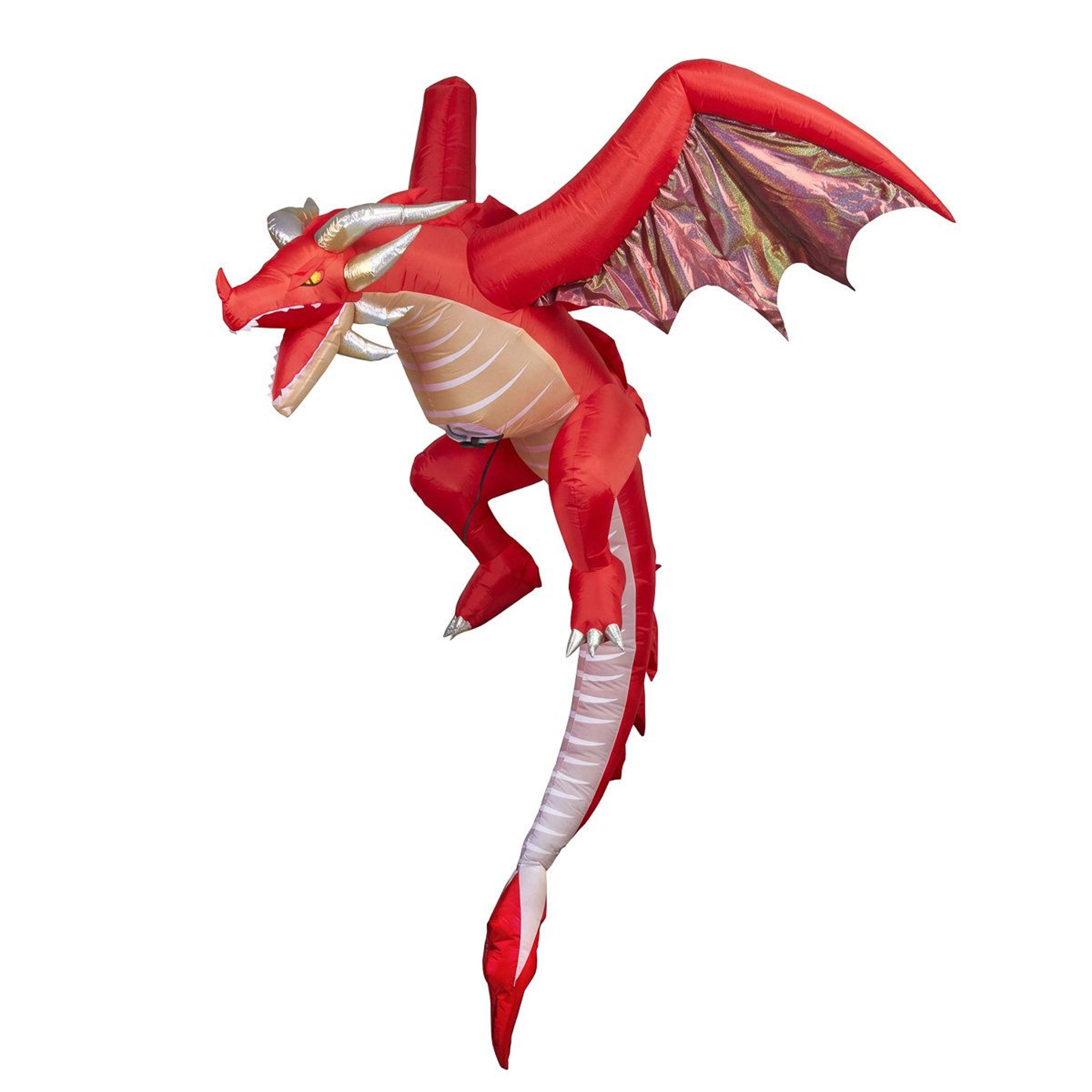 5 ft lighted flying dragon halloween inflatable outdoor decoration