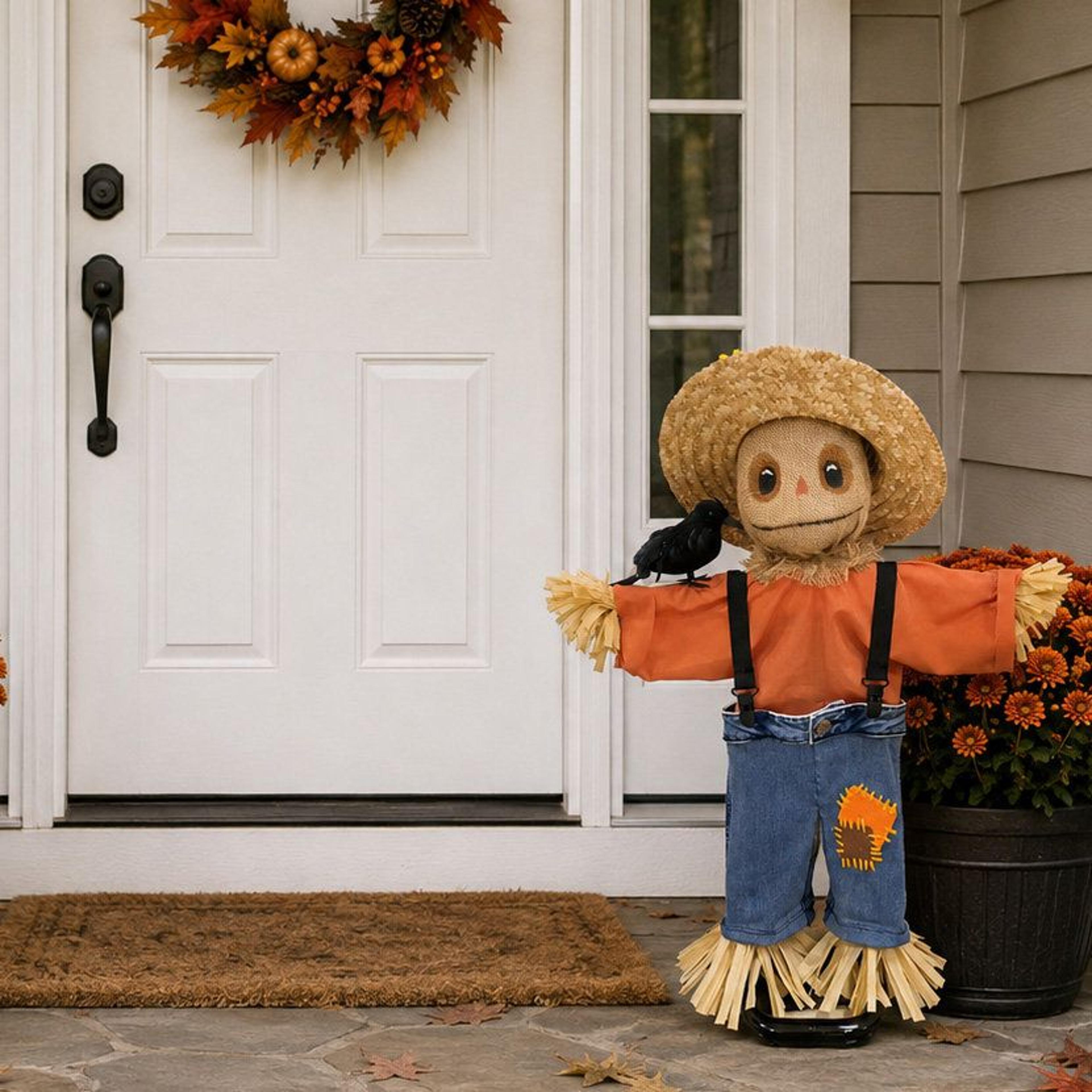 24Inch MotionActivated Talking Scarecrow Halloween Decoration 3