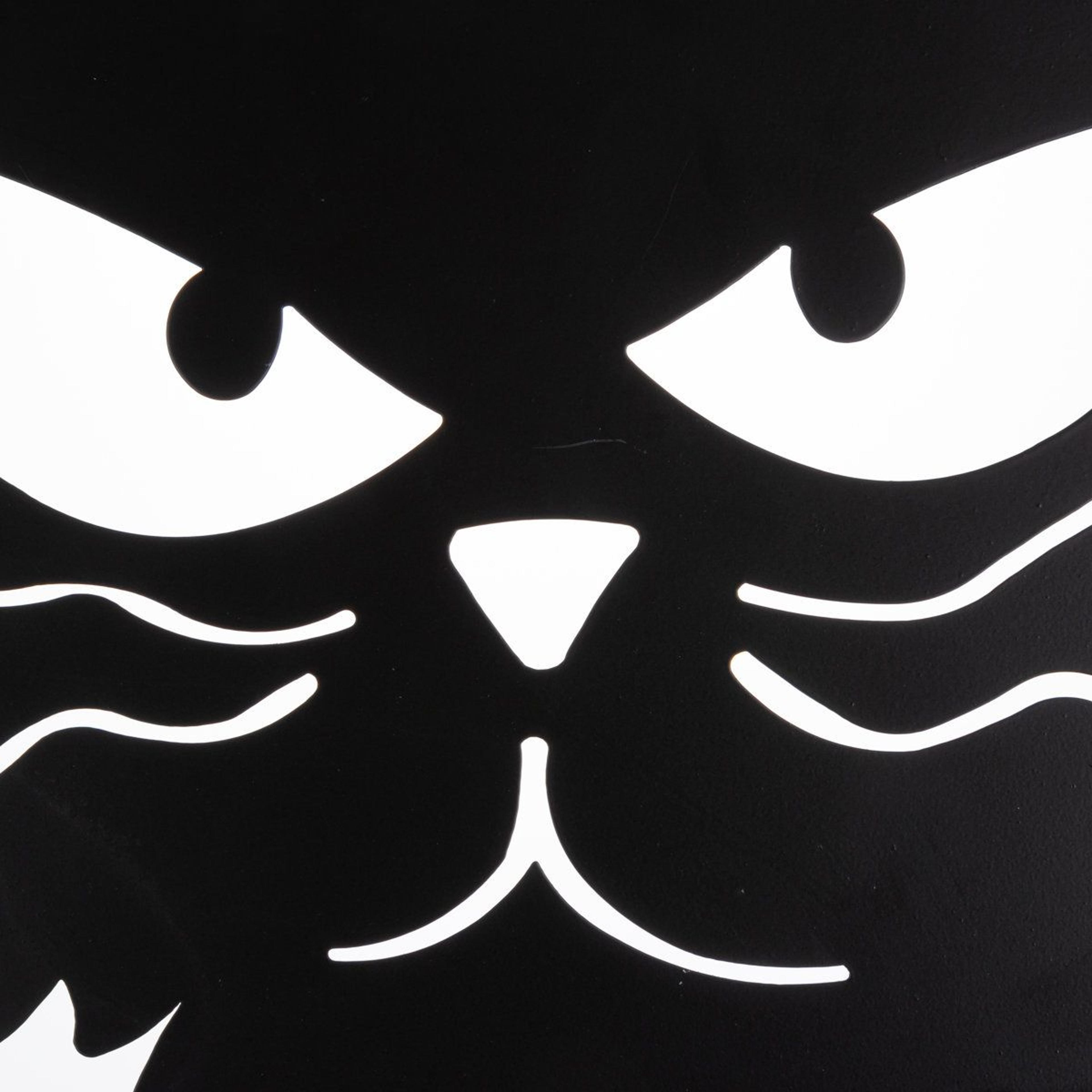 Halloween Black Cat Metal Garden Stake Outdoor Yard Decoration 2