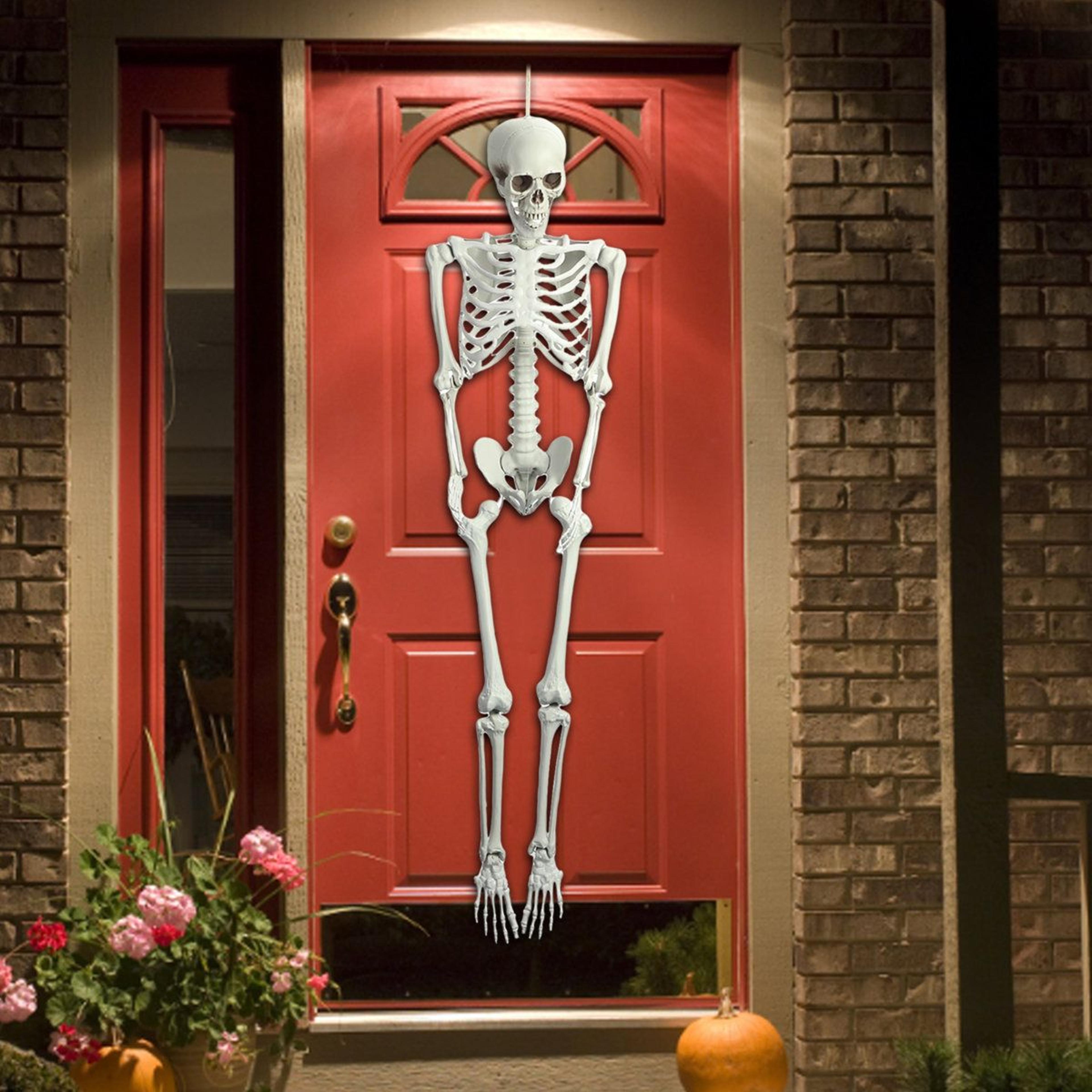 54 FT Life Size Poseable Halloween Skeleton Prop With Movable Joints 2