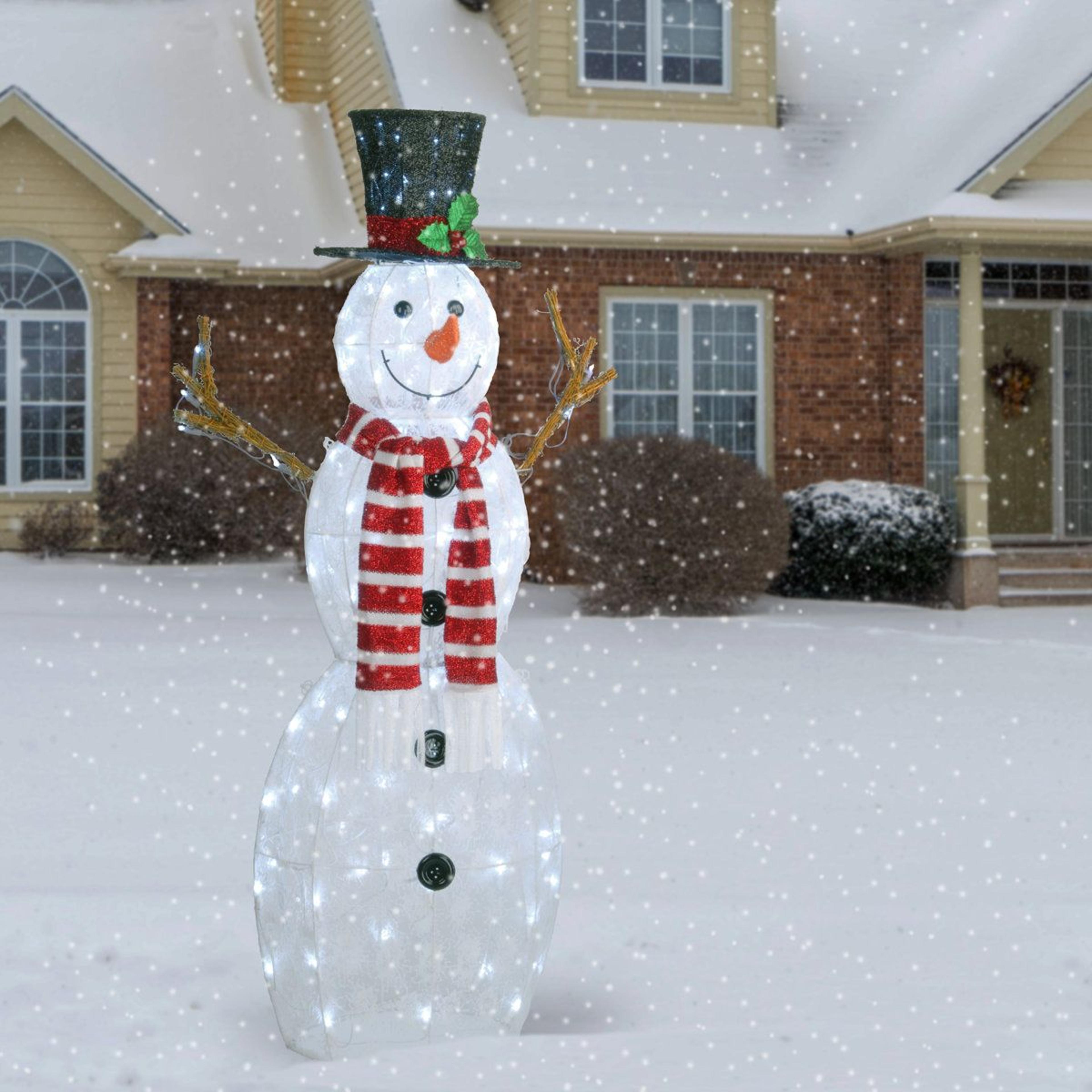 48Inch PreLit LED Snowman Outdoor Christmas Decoration 1