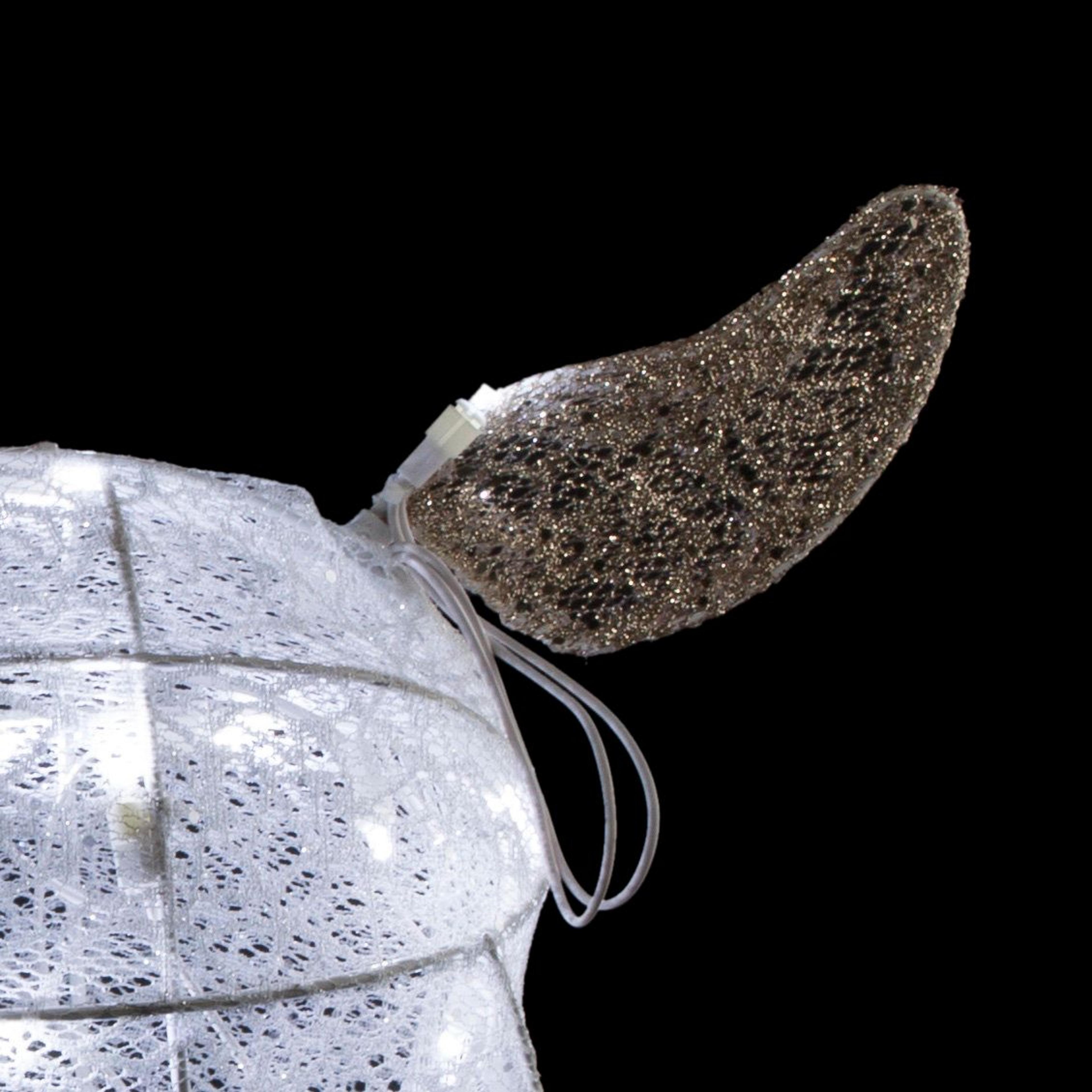 LED Reindeer Christmas Lawn Decoration With Mesh Design And Red Bow 2
