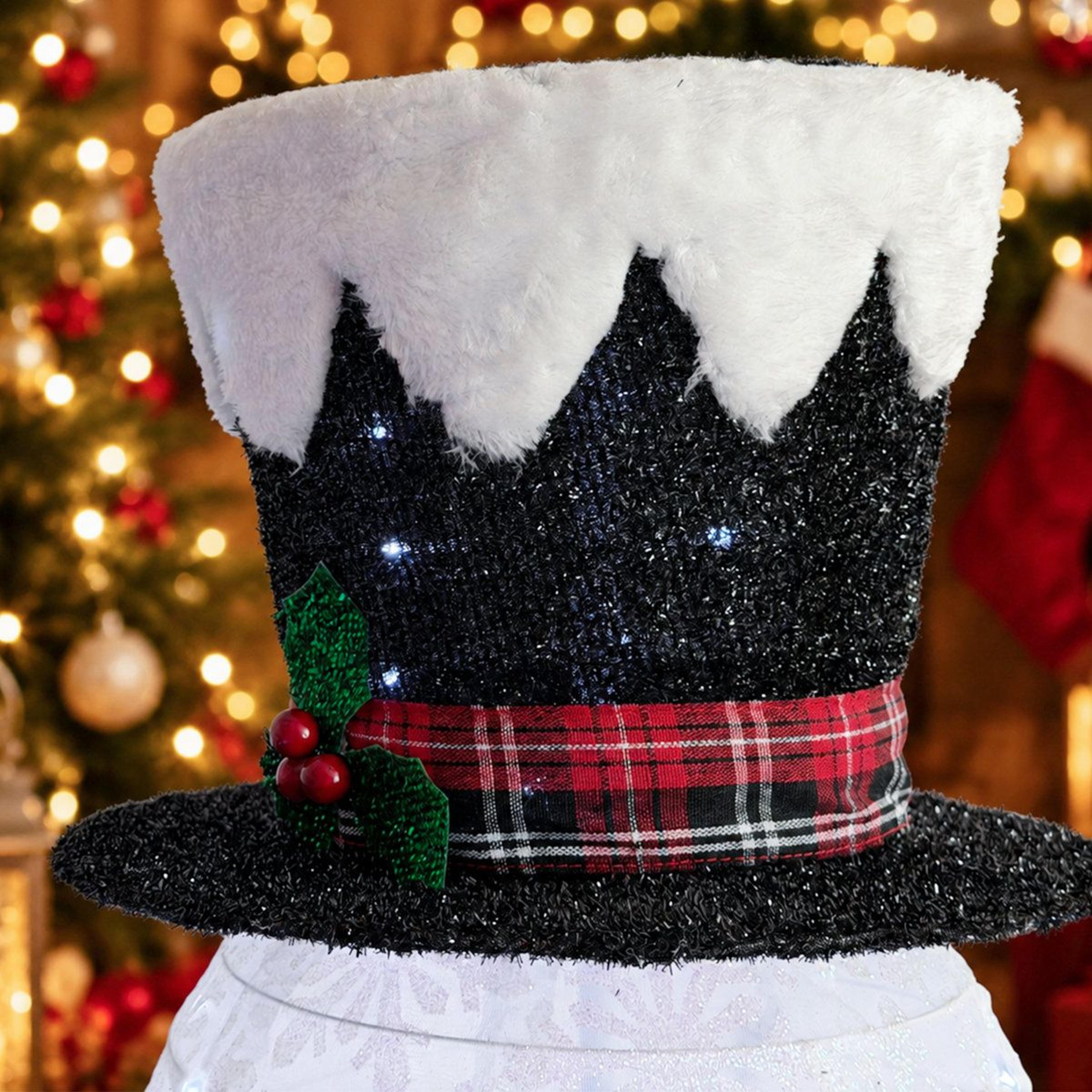 3Piece Lighted Snowman Family Outdoor Christmas Decoration With 266 LED Lights 4