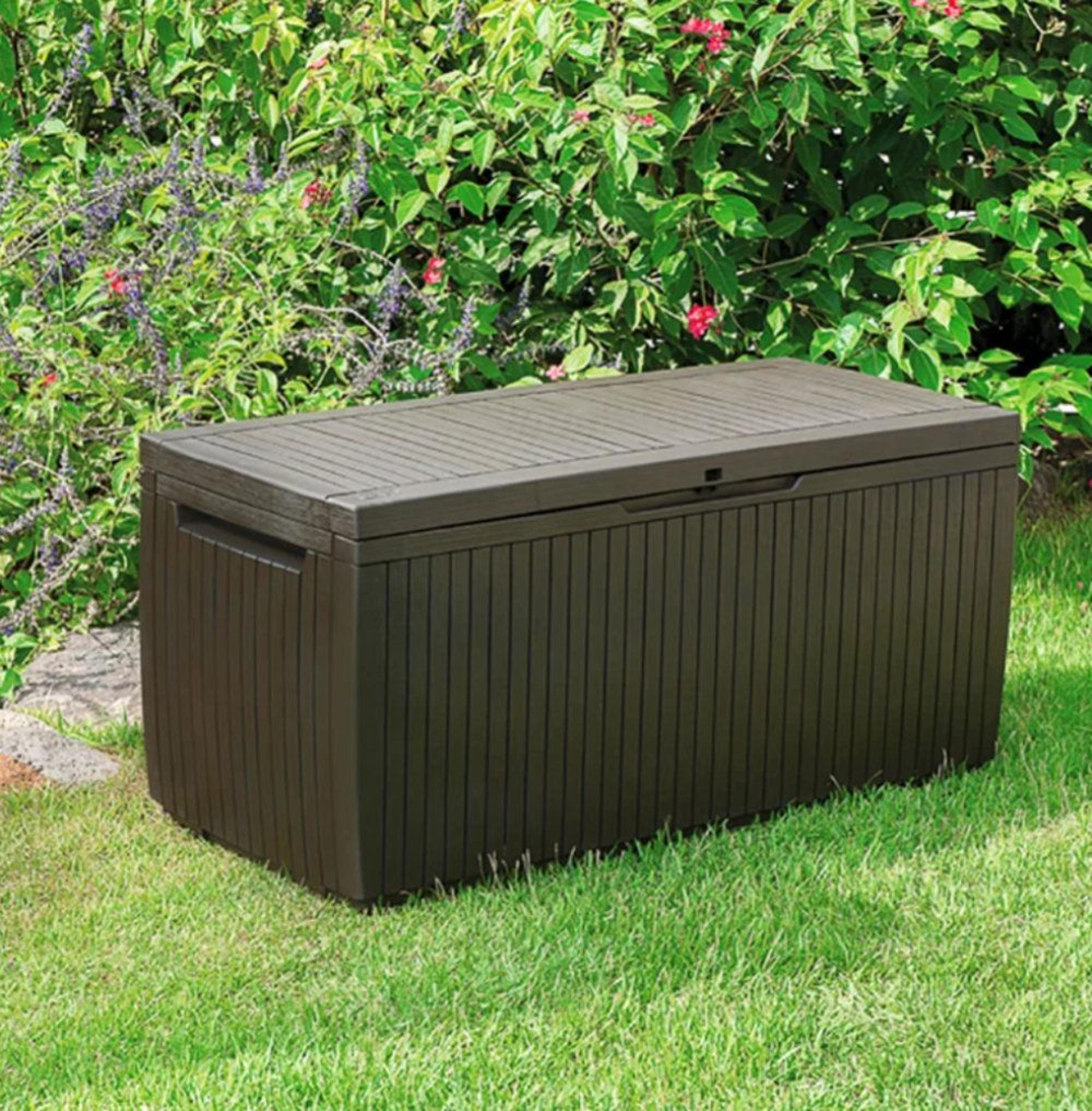 80 Gallon Outdoor Storage Deck Box With Lockable Lid And WeatherResistant Resin 5