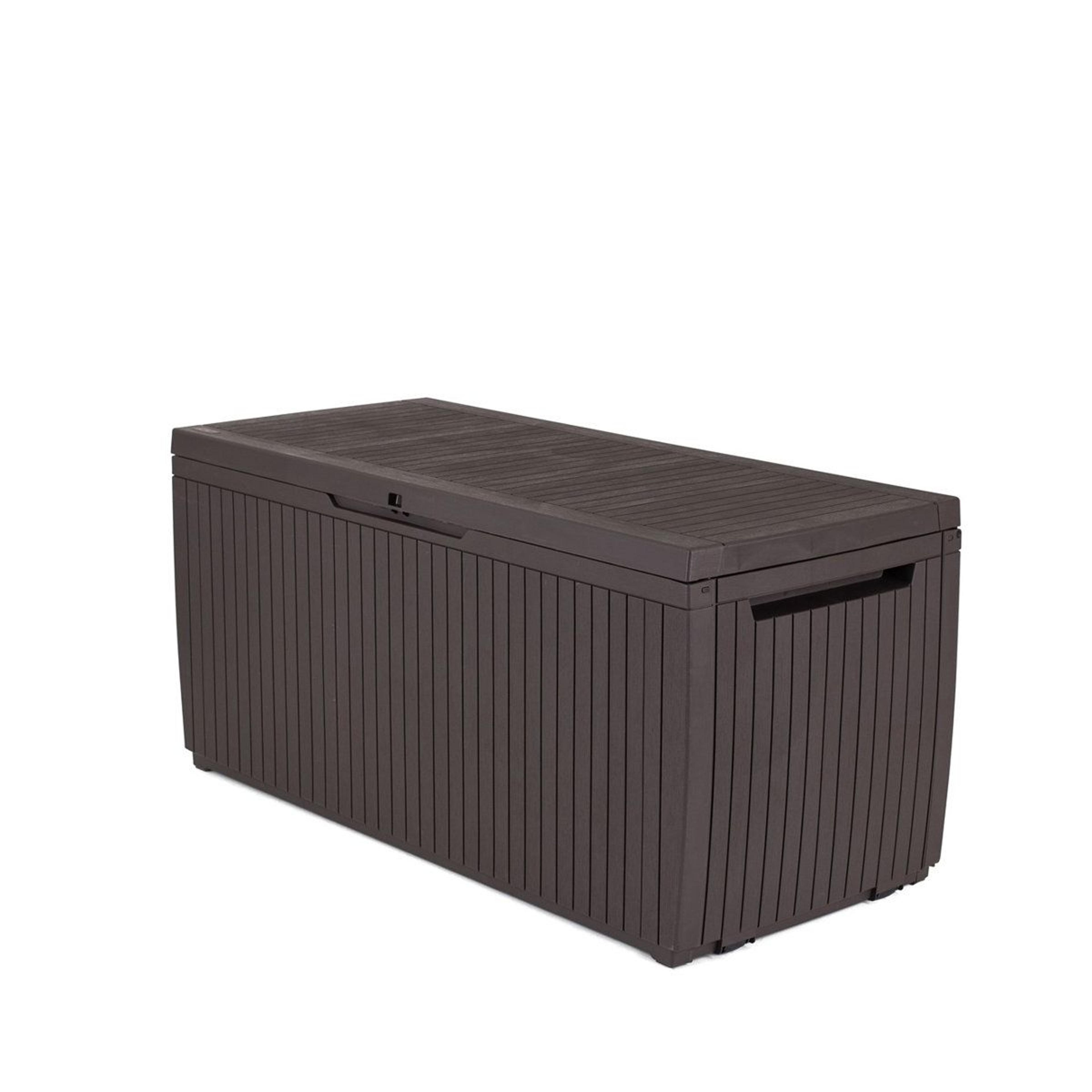 80 Gallon Outdoor Storage Deck Box With Lockable Lid And WeatherResistant Resin 4