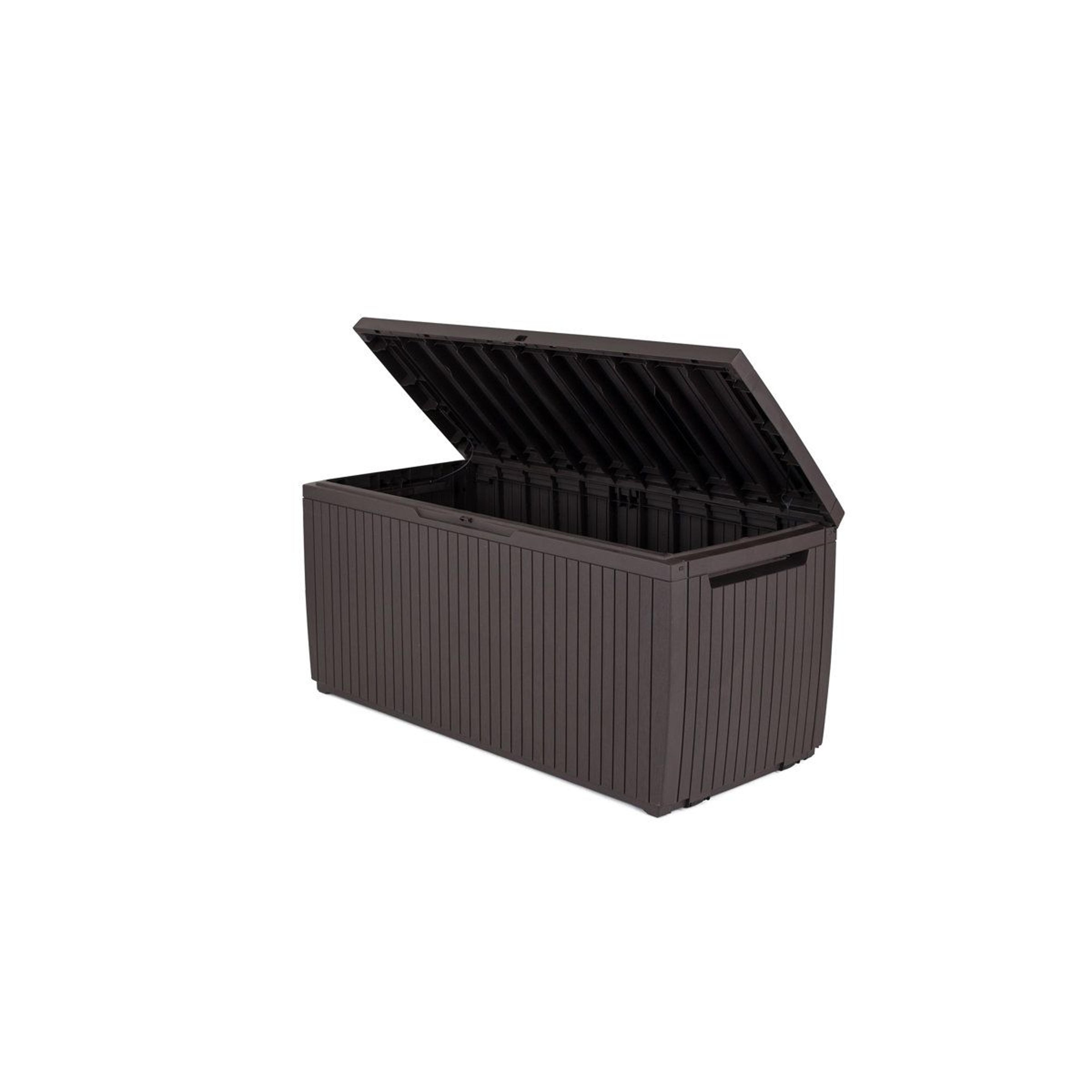 80 Gallon Outdoor Storage Deck Box With Lockable Lid And WeatherResistant Resin 11