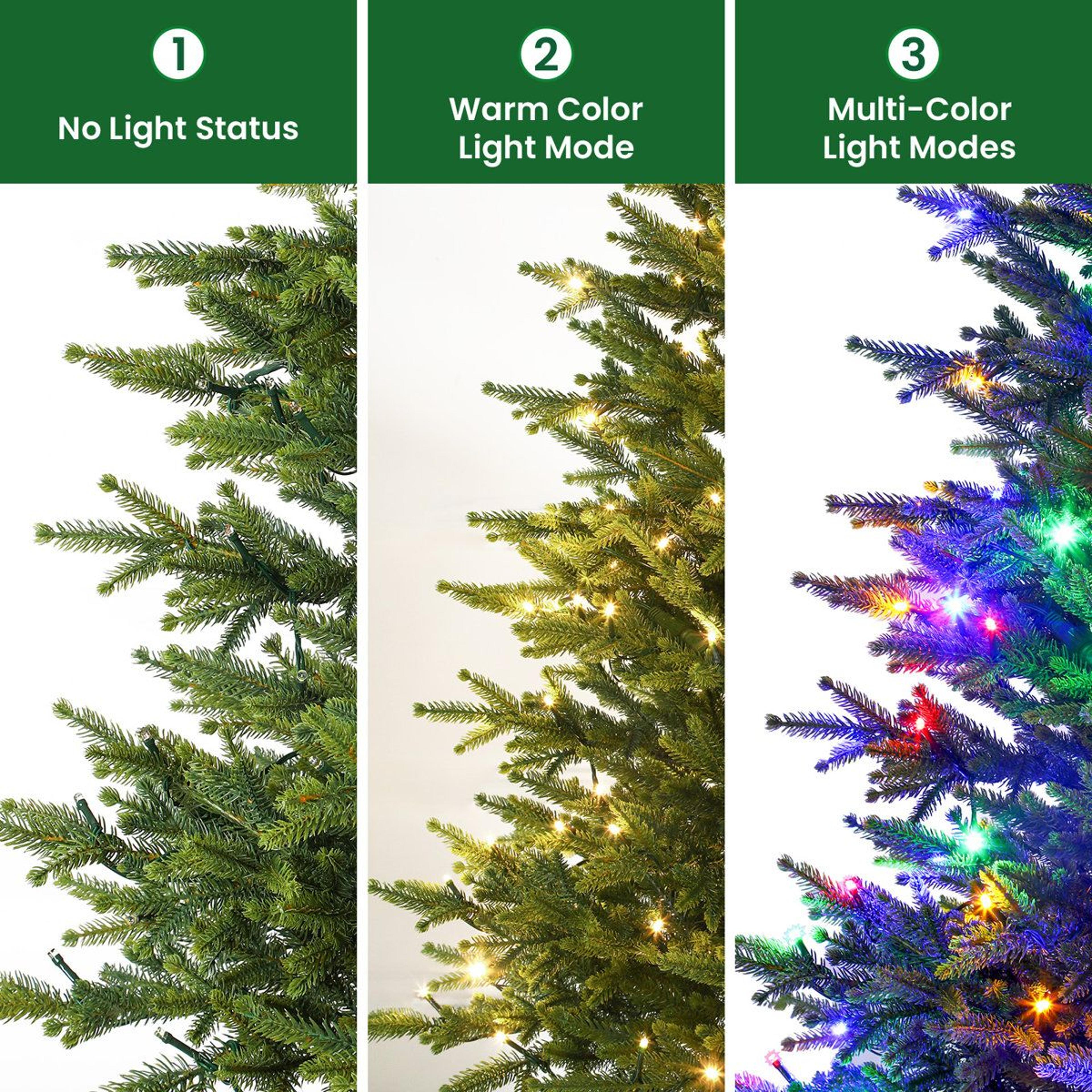 4 ft pre-lit artificial christmas tree with 120 led lights remote control and timer