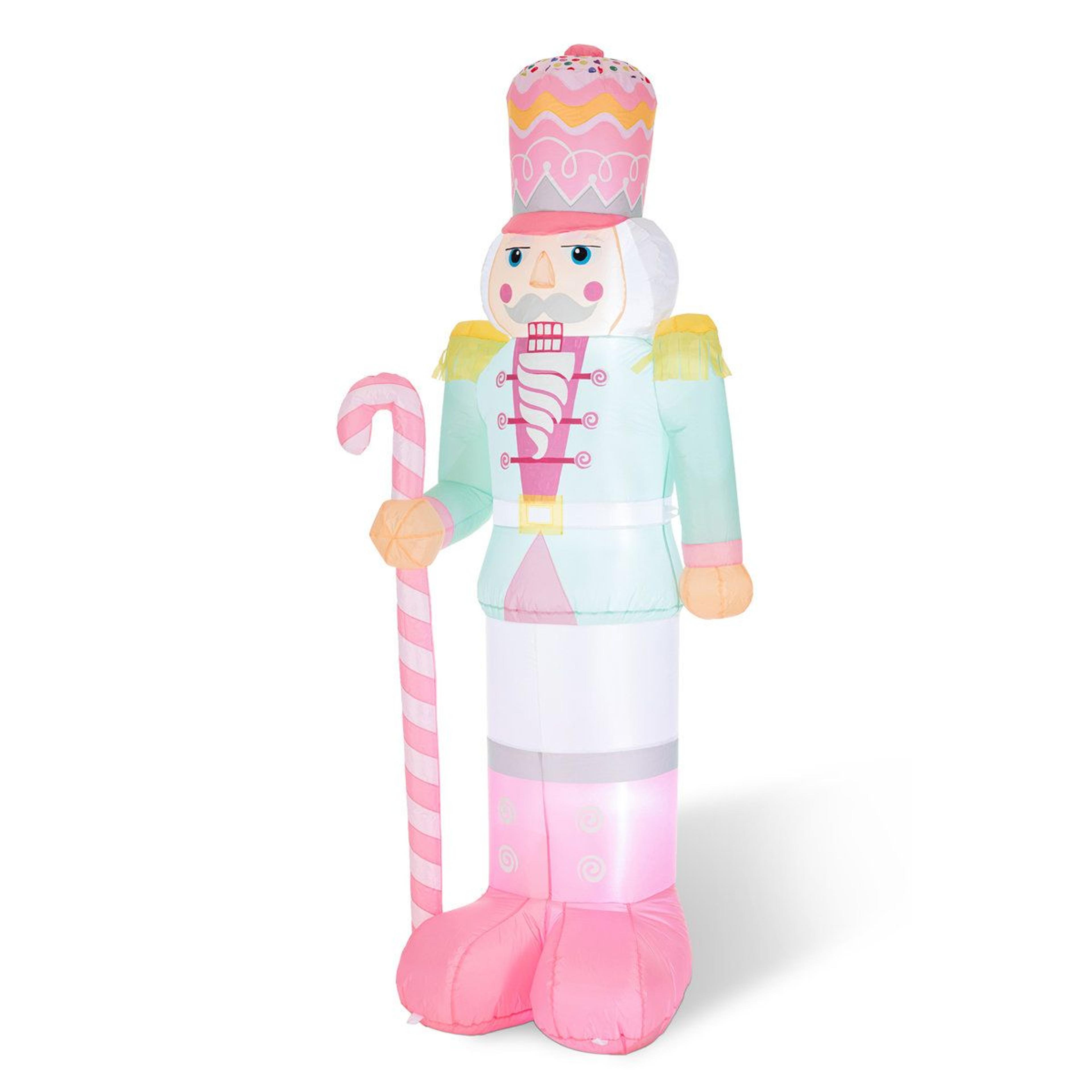 7FT Lighted Inflatable Nutcracker Christmas Decoration With LED Lights 8